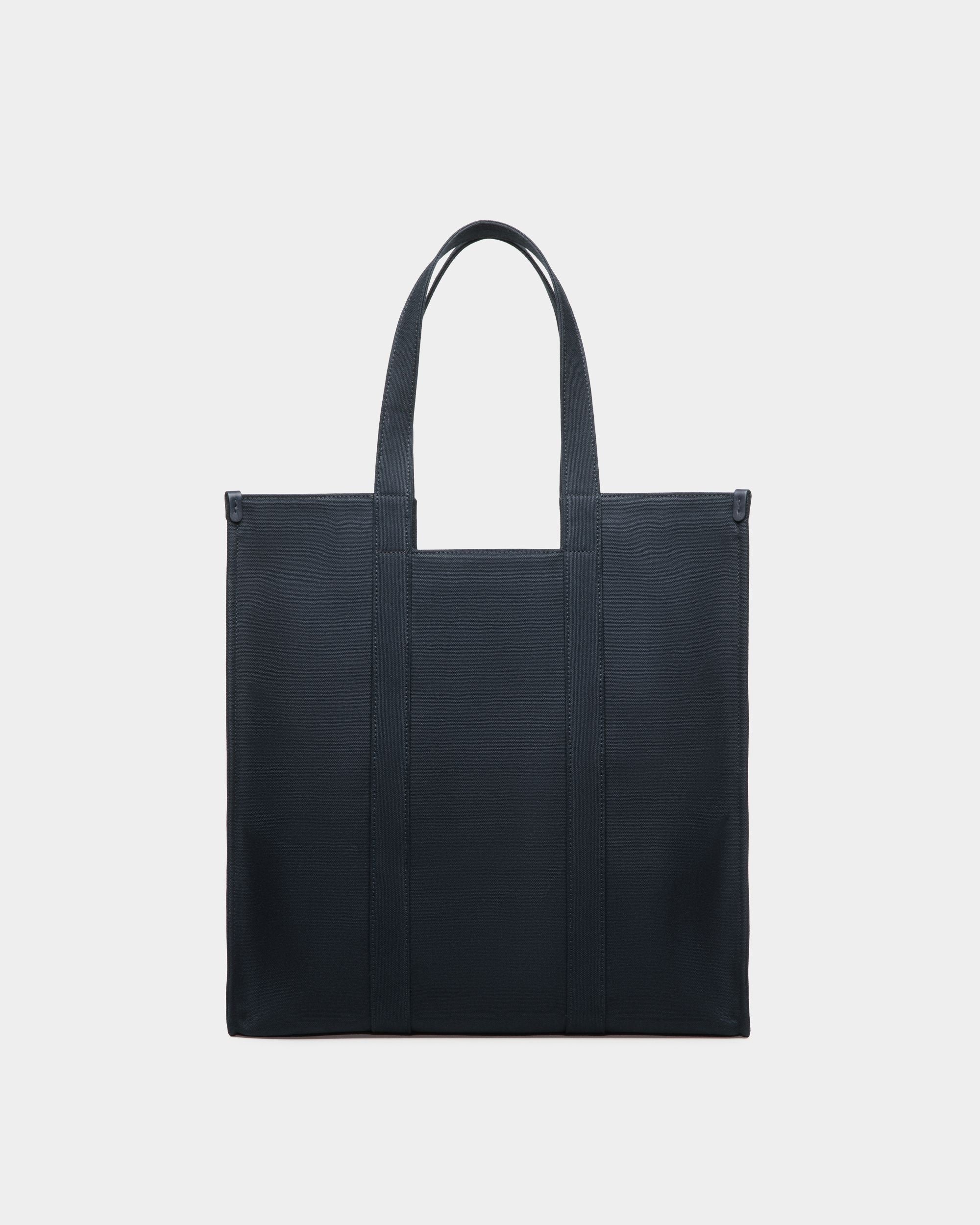 Bolso Tote Easy Bally En Lona De Algodón Navy Blue Para Hombre - Hombre - Bally - 03