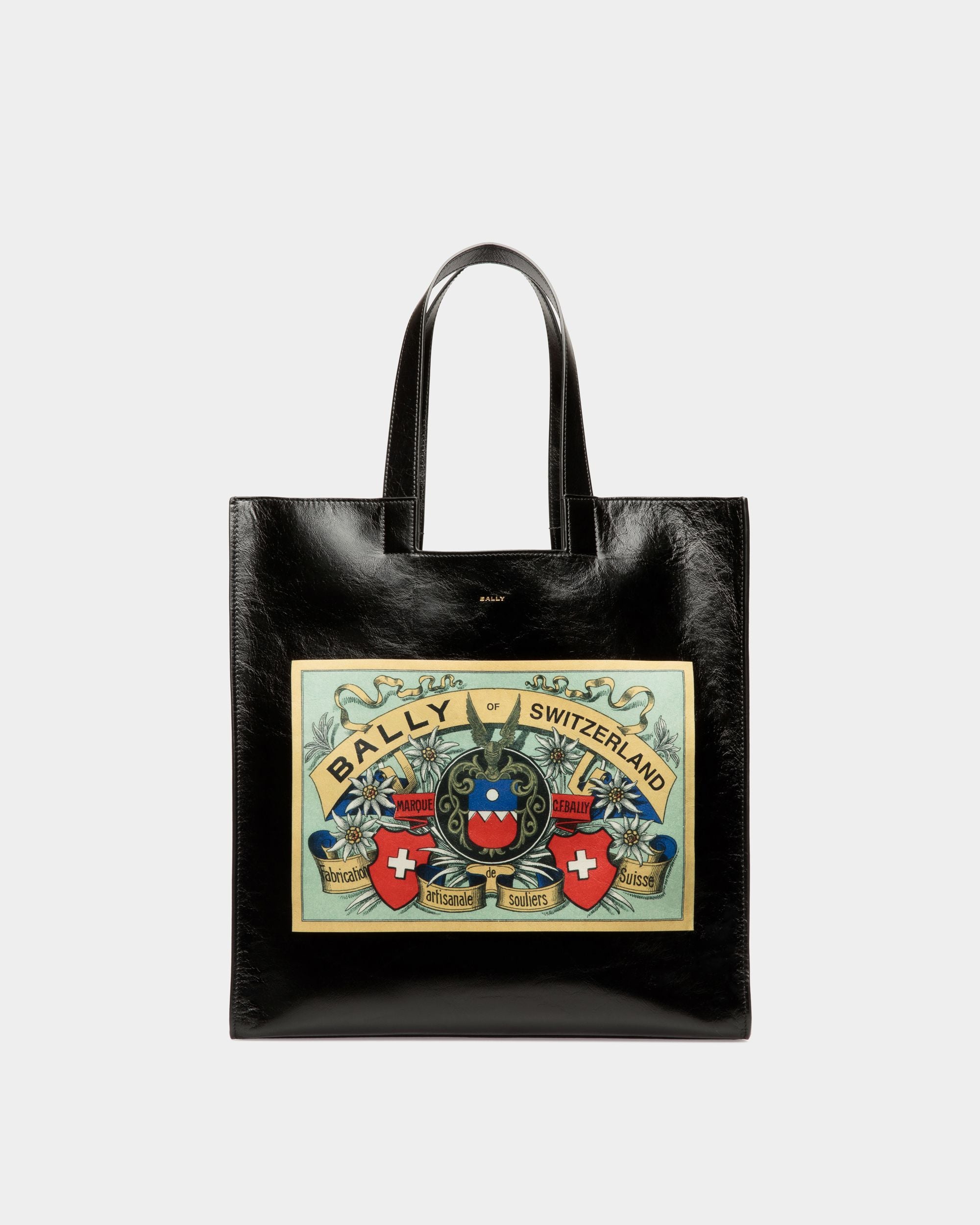 Easy Bally Tote In Black Leather - Men's - Bally - 01