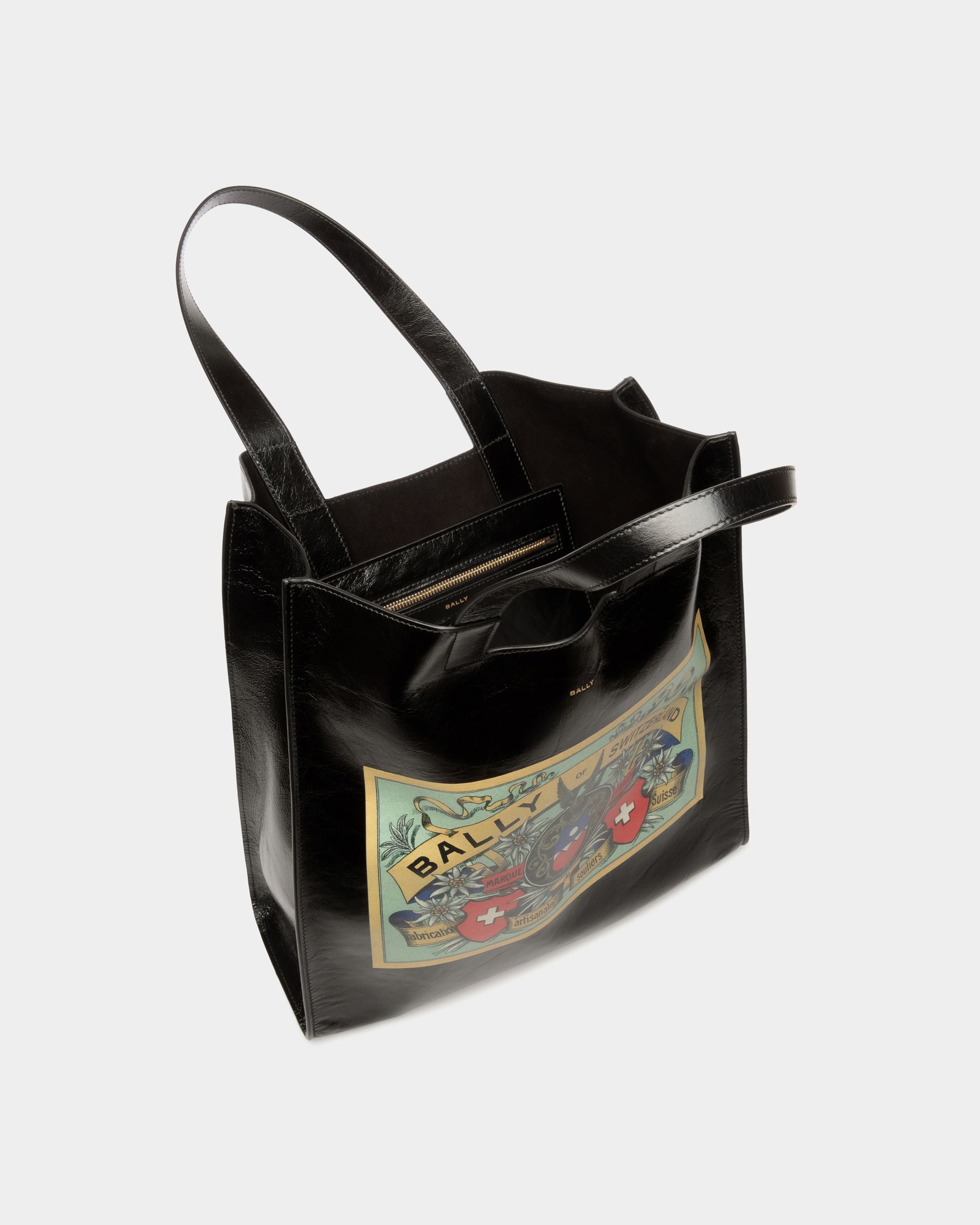 Easy Bally Tote In Black Leather - Men's - Bally - 05