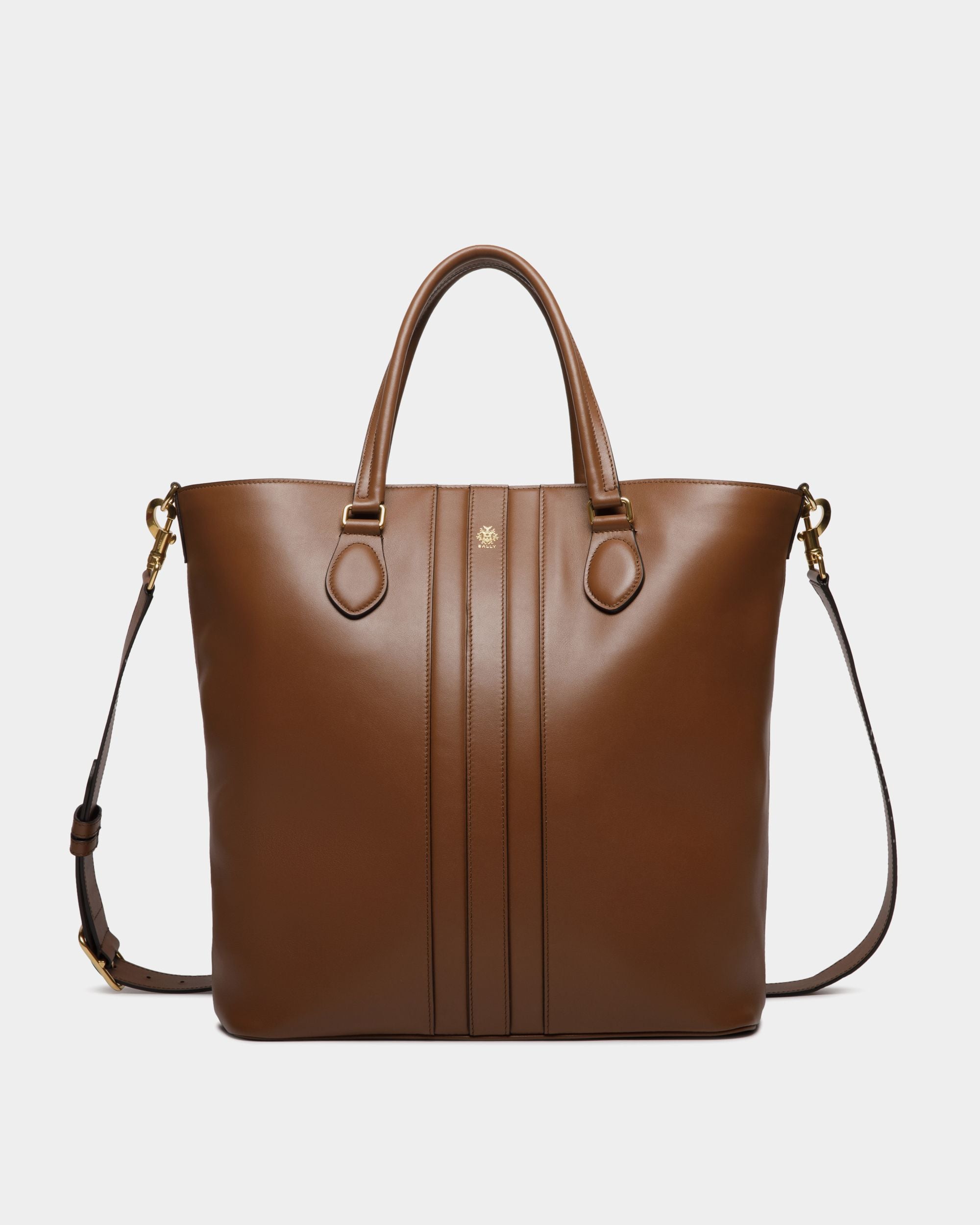 Bolso Tote Beckett De Piel Marrón - Hombre - Bally - 01