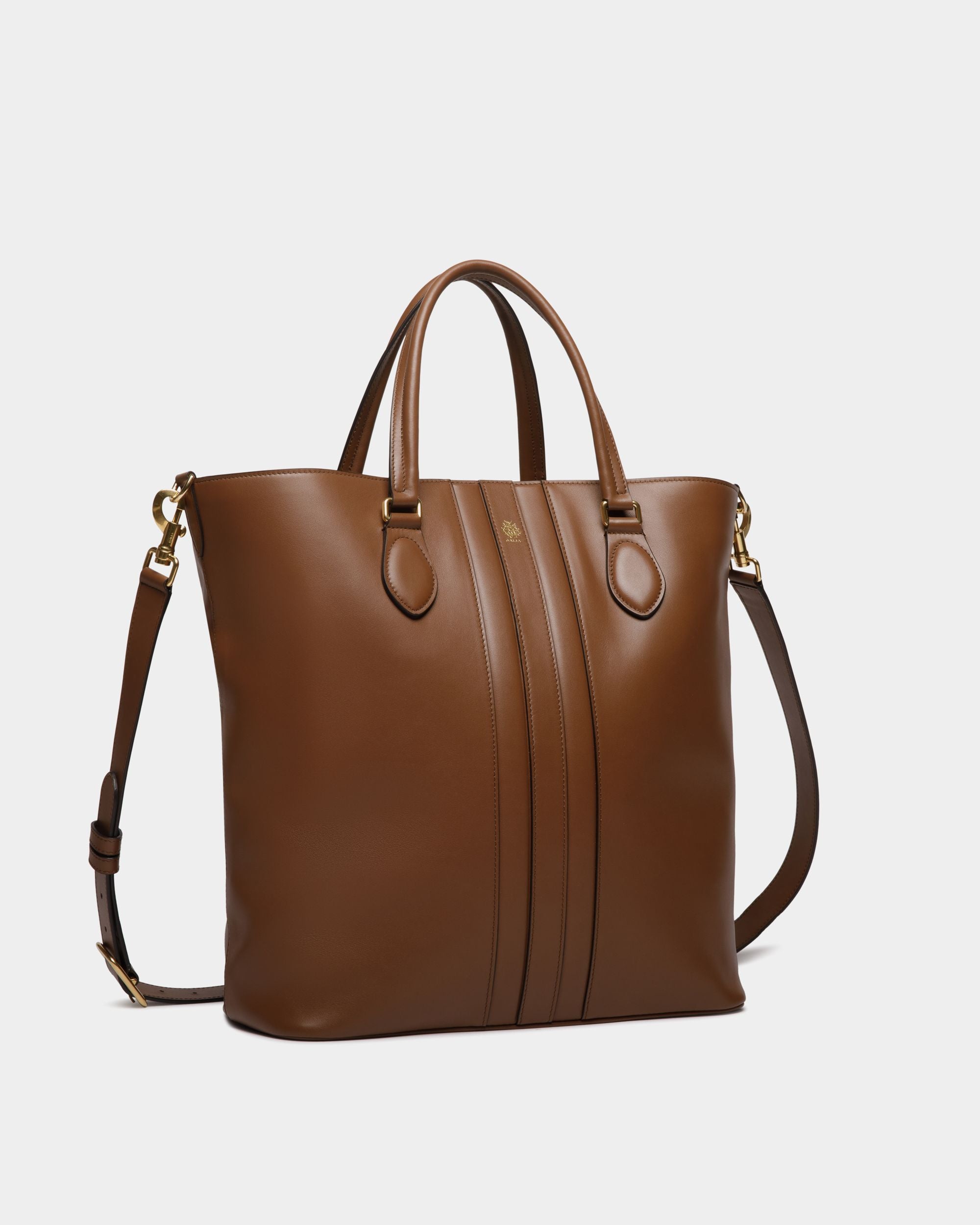 Bolso Tote Beckett De Piel Marrón - Hombre - Bally - 03