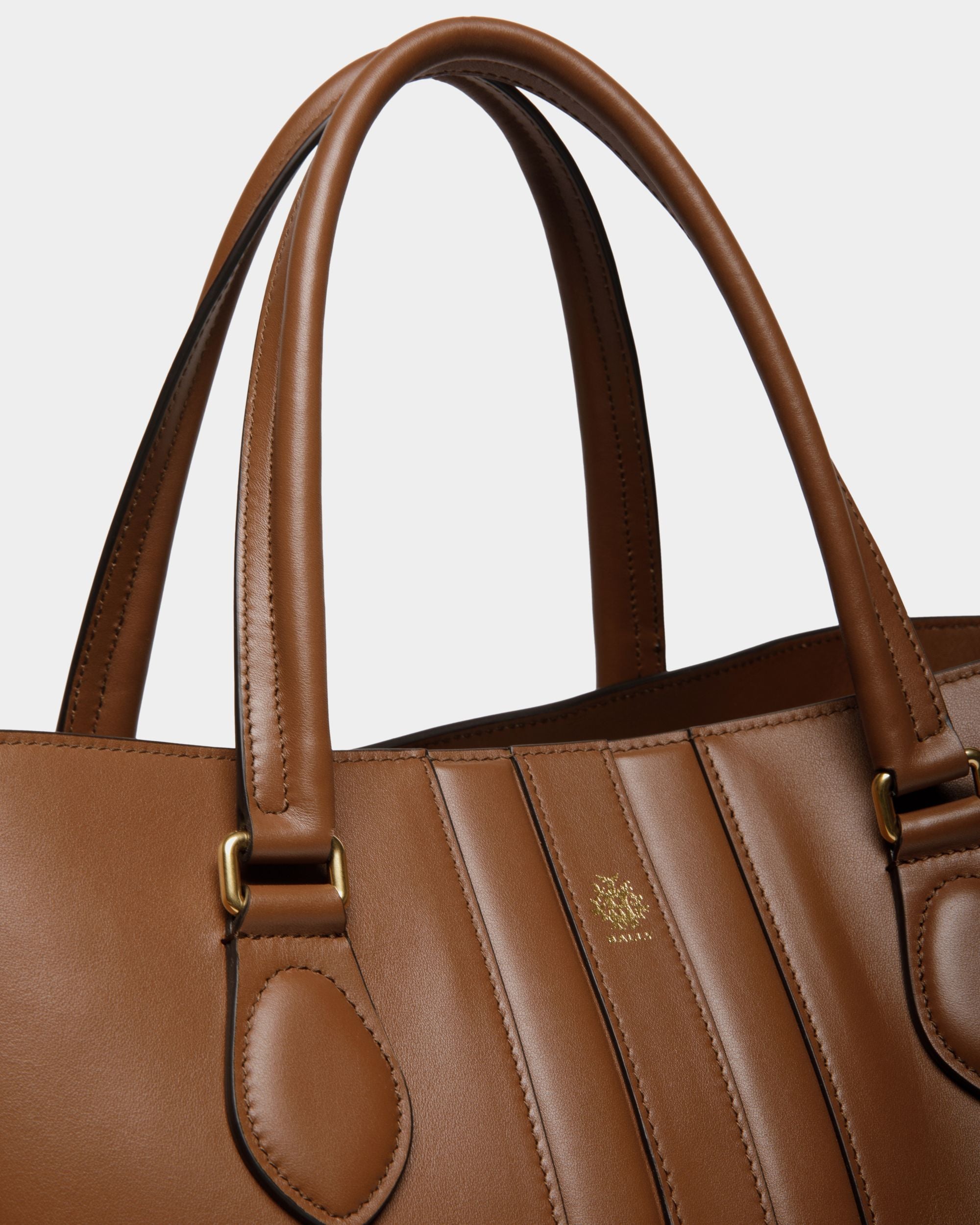 Bolso Tote Beckett De Piel Marrón - Hombre - Bally - 05