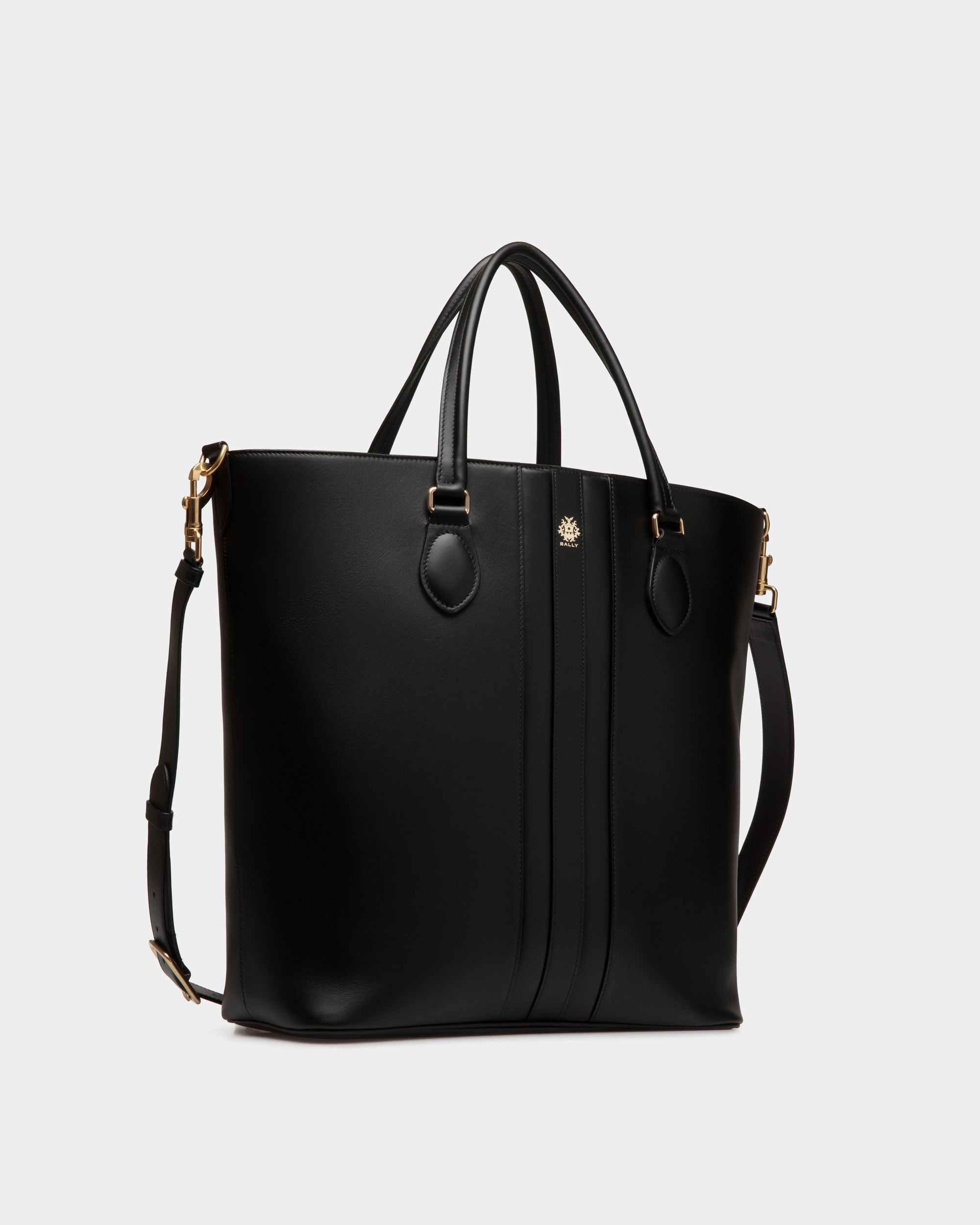 Beckett Tote In Black Leather - Hombre - Bally - 03