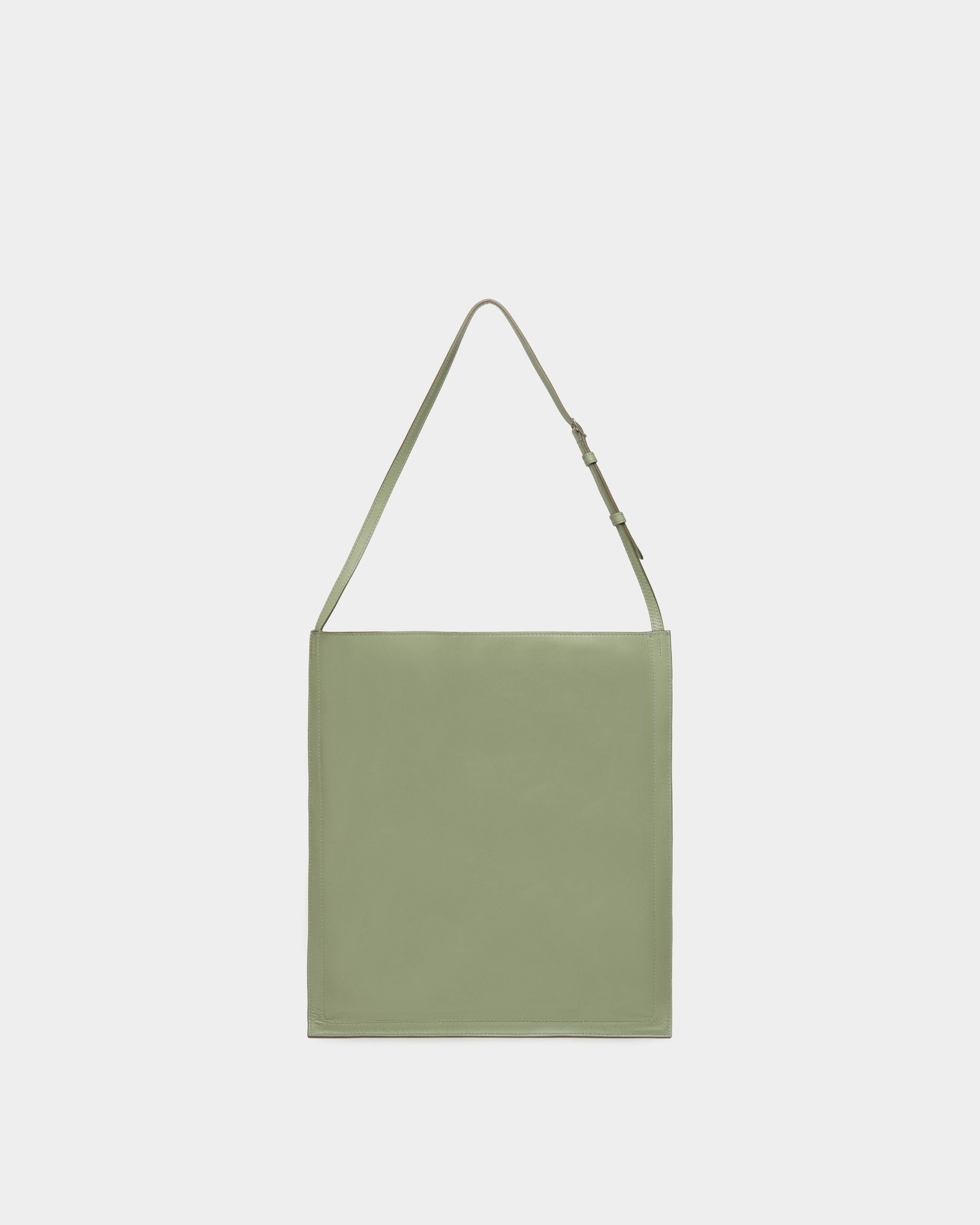 Beckett Tote in Olive Green Leather - Men's - Bally - 03