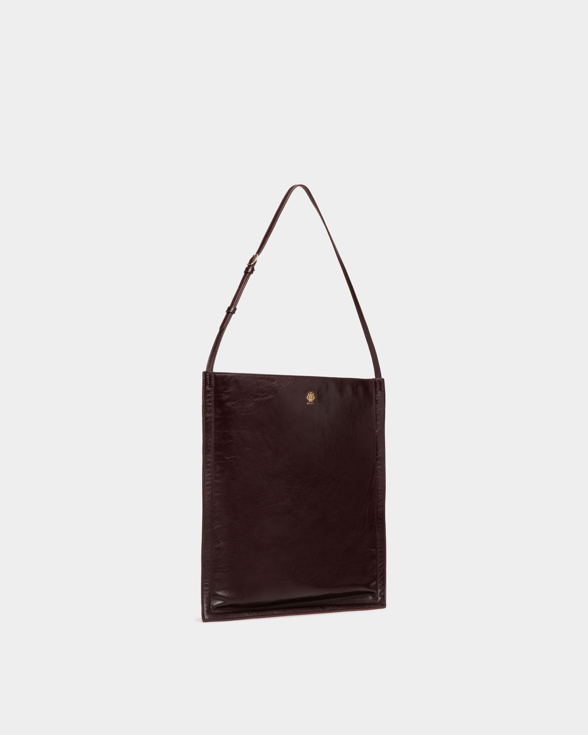 Bolso Tote Beckett De Piel Burdeos Oscuro - Hombre - Bally - 04