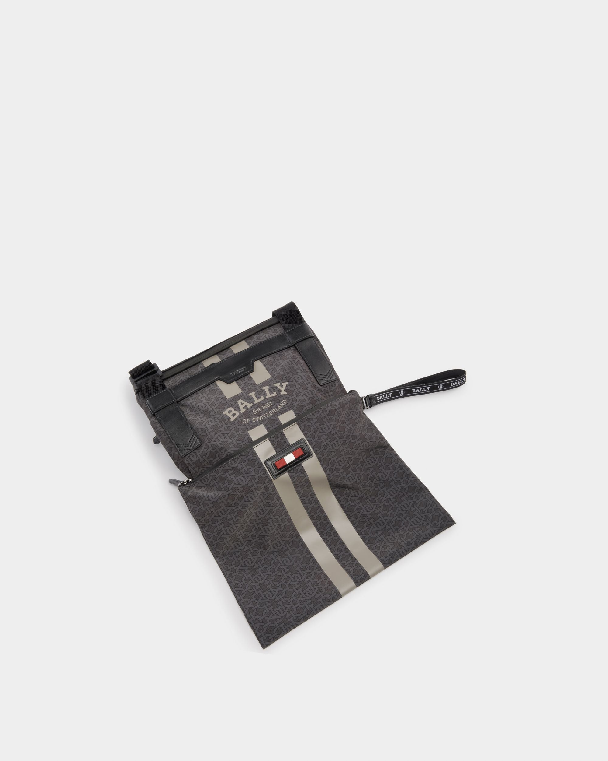 Mochila Bally Escape De Tela Y Nailon En Negro Y Marrón - Hombre - Bally - 02