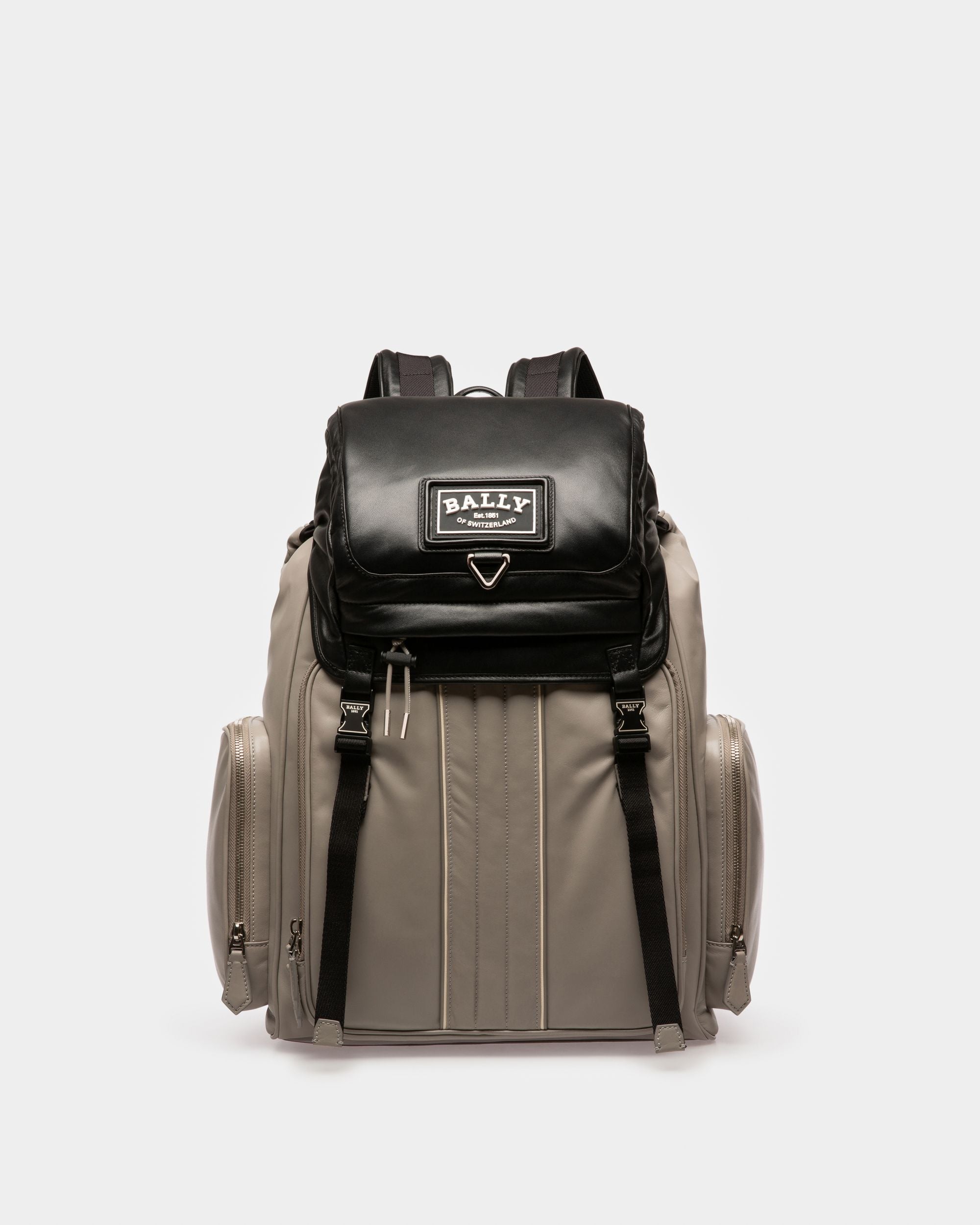 Athor Mochila En Cuerode Color Sasso Y Negro - Hombre - Bally - 01
