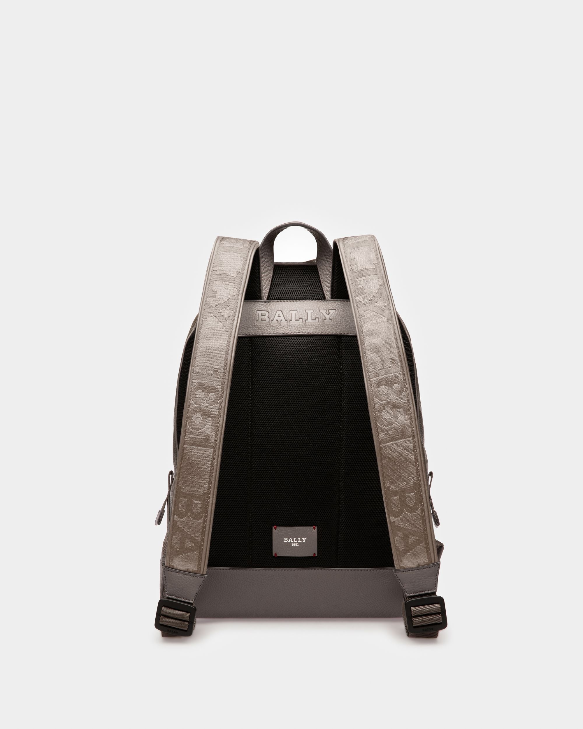 Harper Leather Backpack In Army Green - Men's - Bally - 03