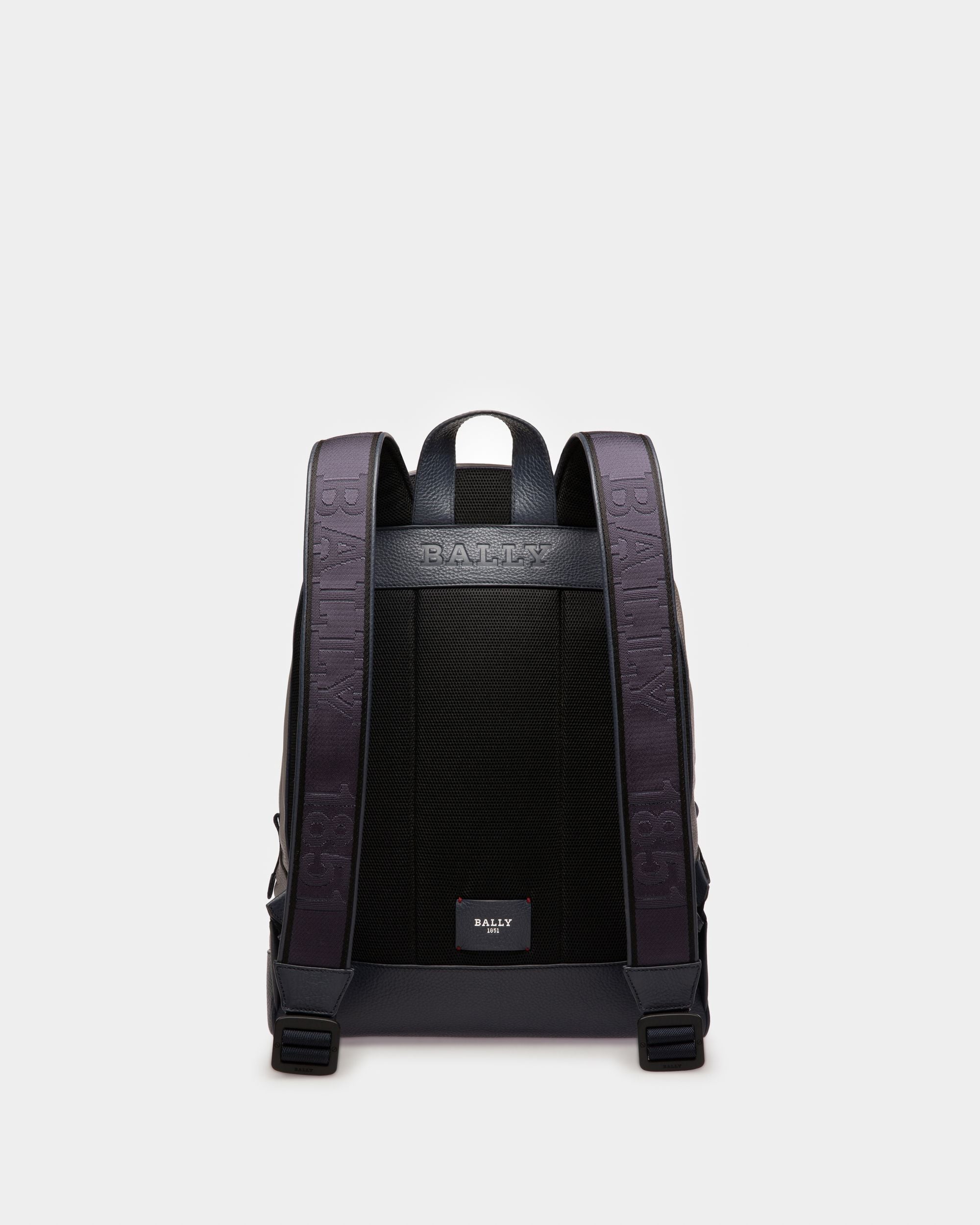 Harper Leather Backpack In Grey - Men's - Bally - 03