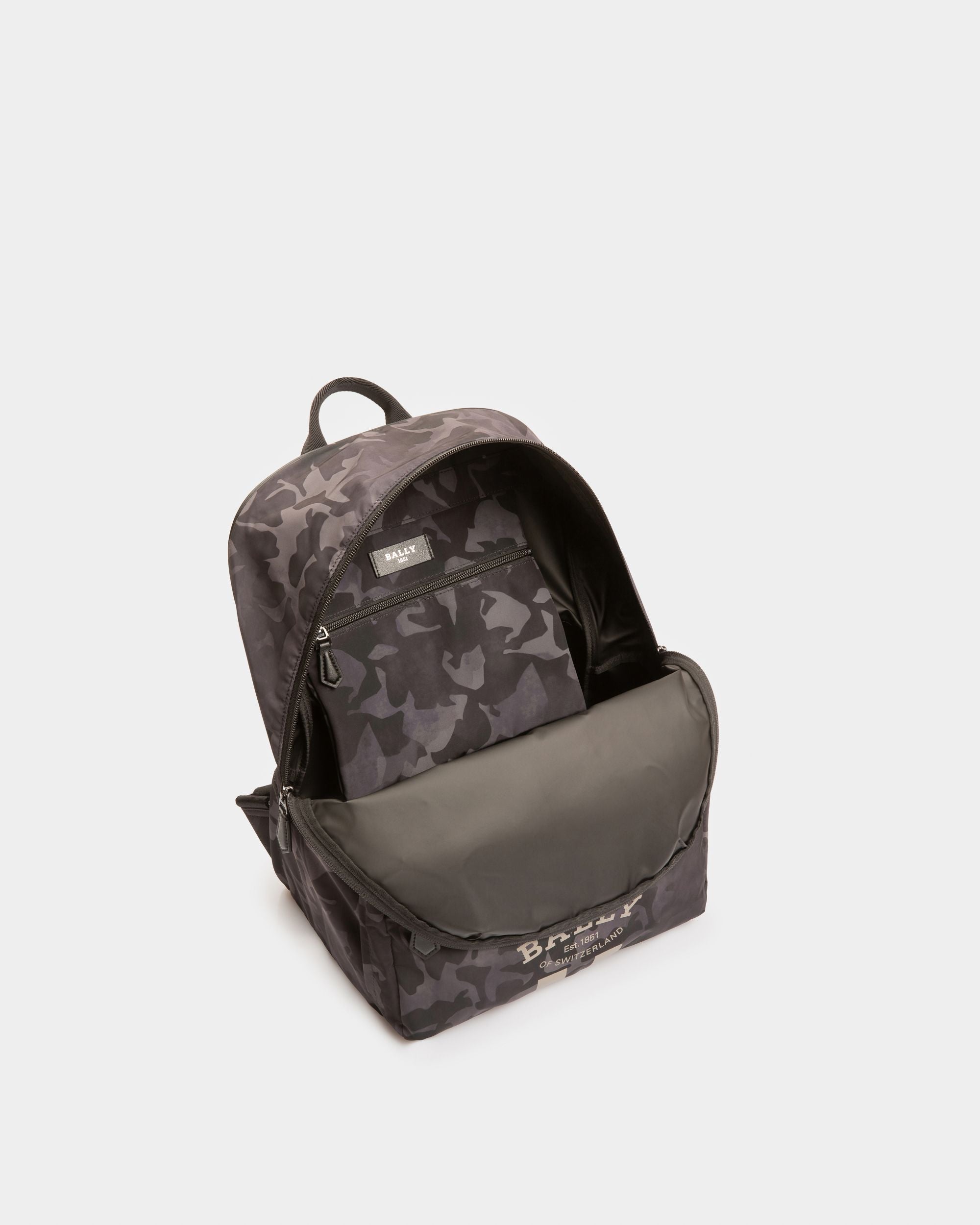 Fixie Mochila De Nailon Negro - Hombre - Bally - 04