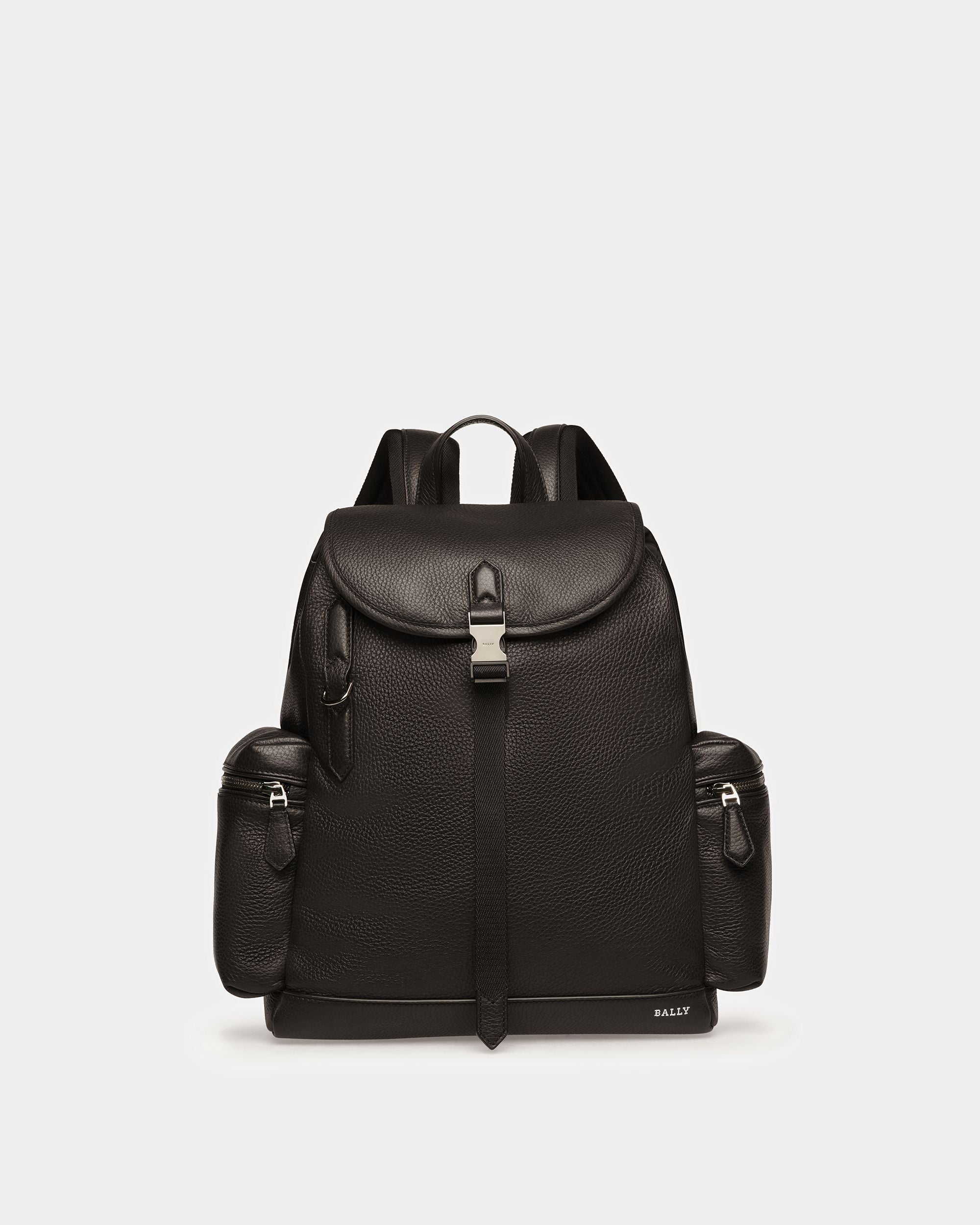 Cliford Leather Backpack In Black - Men's - Bally - 01