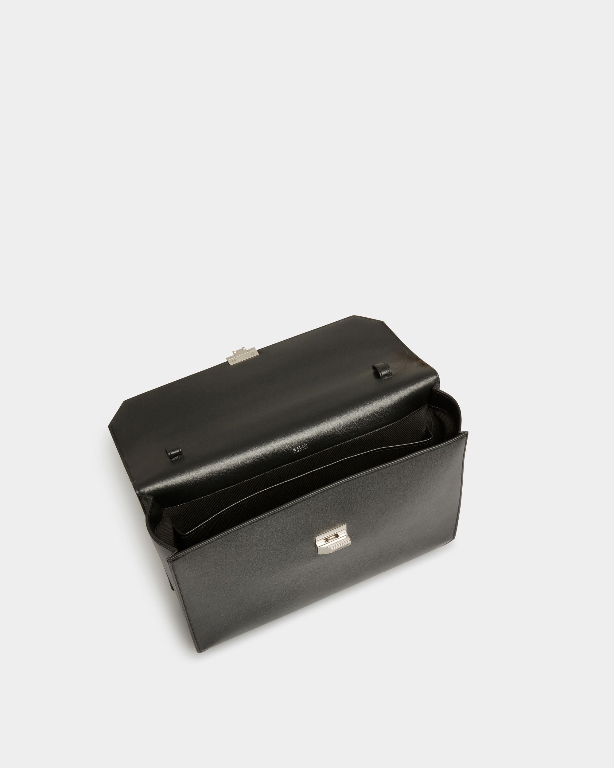 Banque Business Bag In Black Leather - Men's - Bally - 05