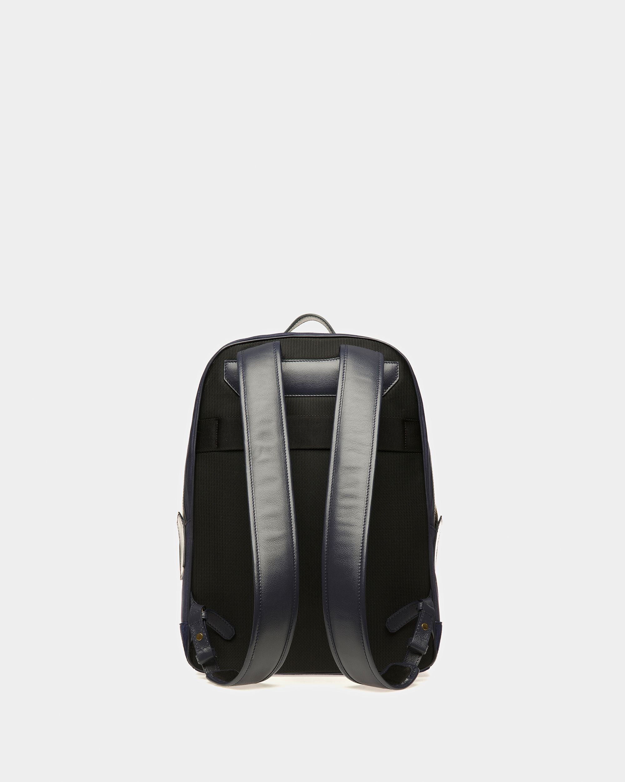 Mochila Gare De Tela Azul Marino - Hombre - Bally - 03