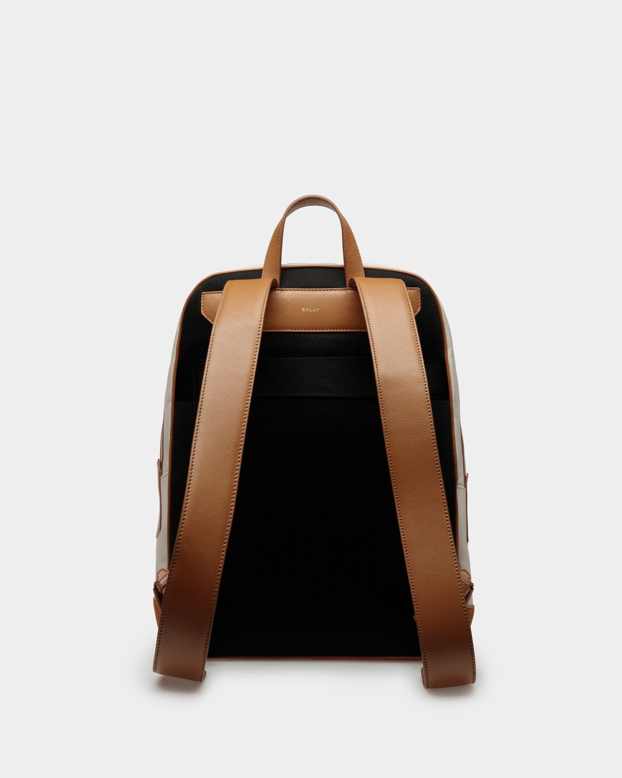 Mochila Gare De Tela Color Natural Y Desierto - Hombre - Bally - 02