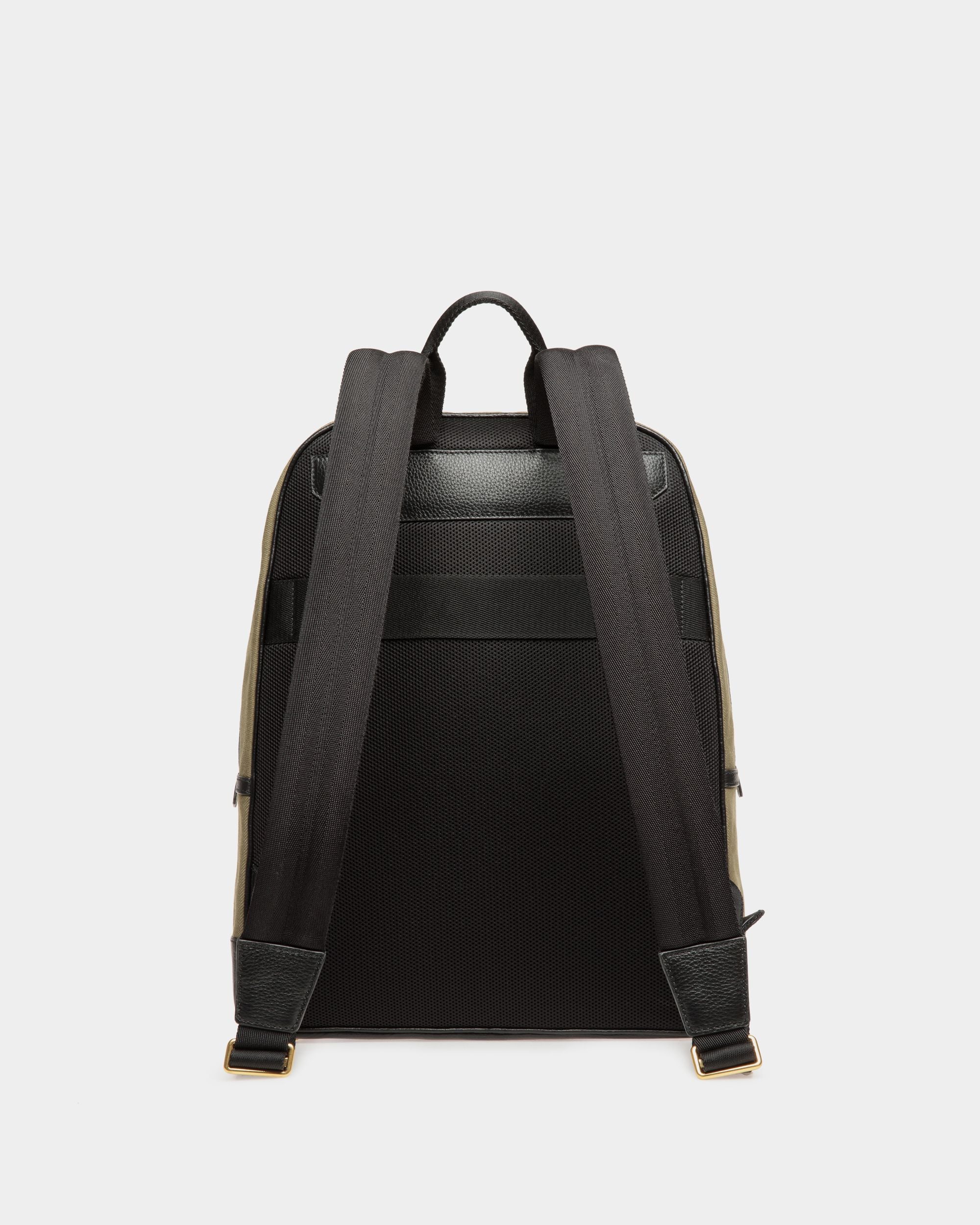 Bar Backpack in Canvas And Leather - Men's - Bally - 02