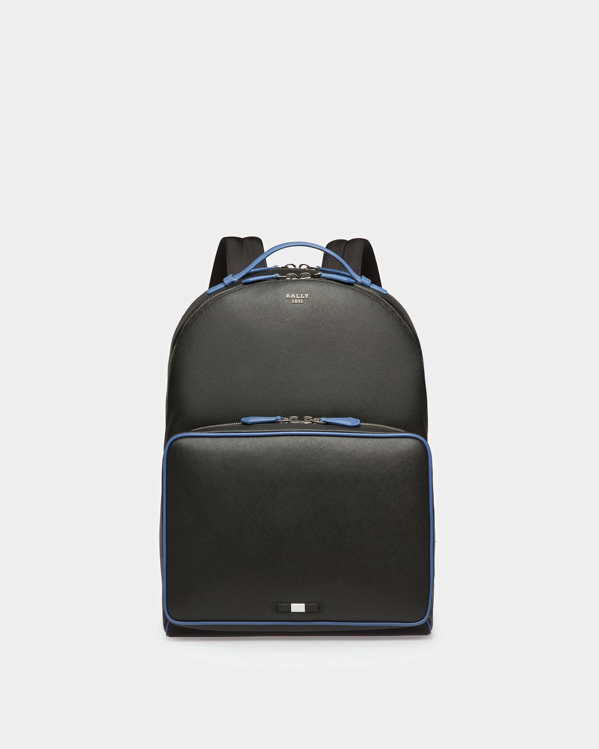 Mavrick Backpack In Black And Blue Neon - Men's - Bally - 01