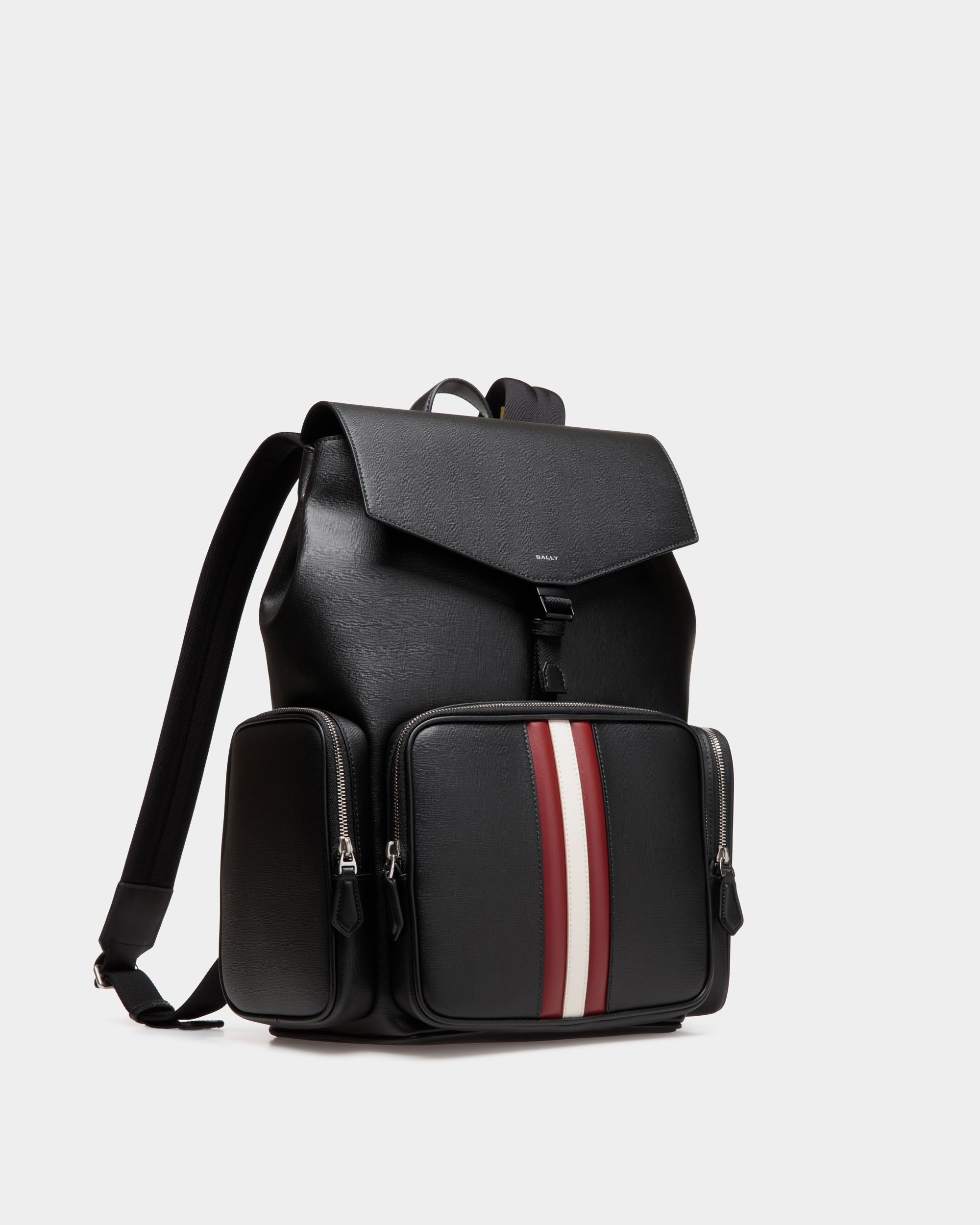 Mochila Mythos De Piel Reciclada Negra - Hombre - Bally - 04