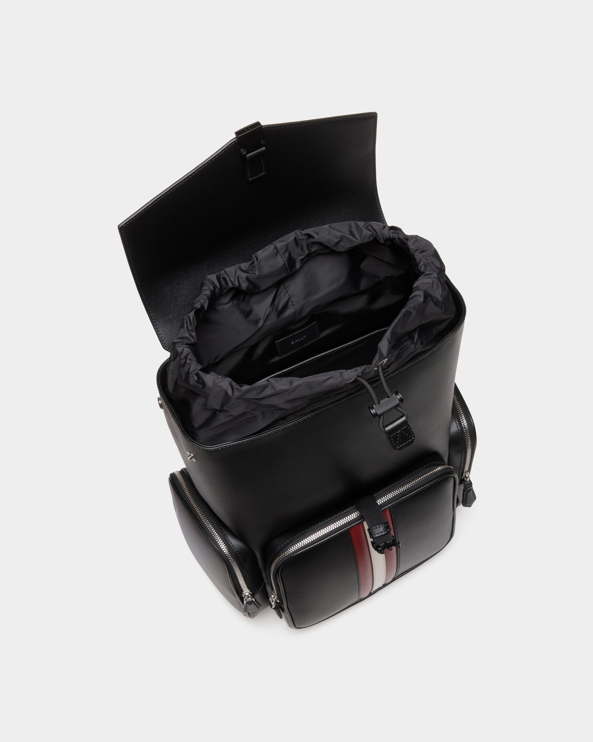 Mochila Mythos De Piel Reciclada Negra - Hombre - Bally - 05