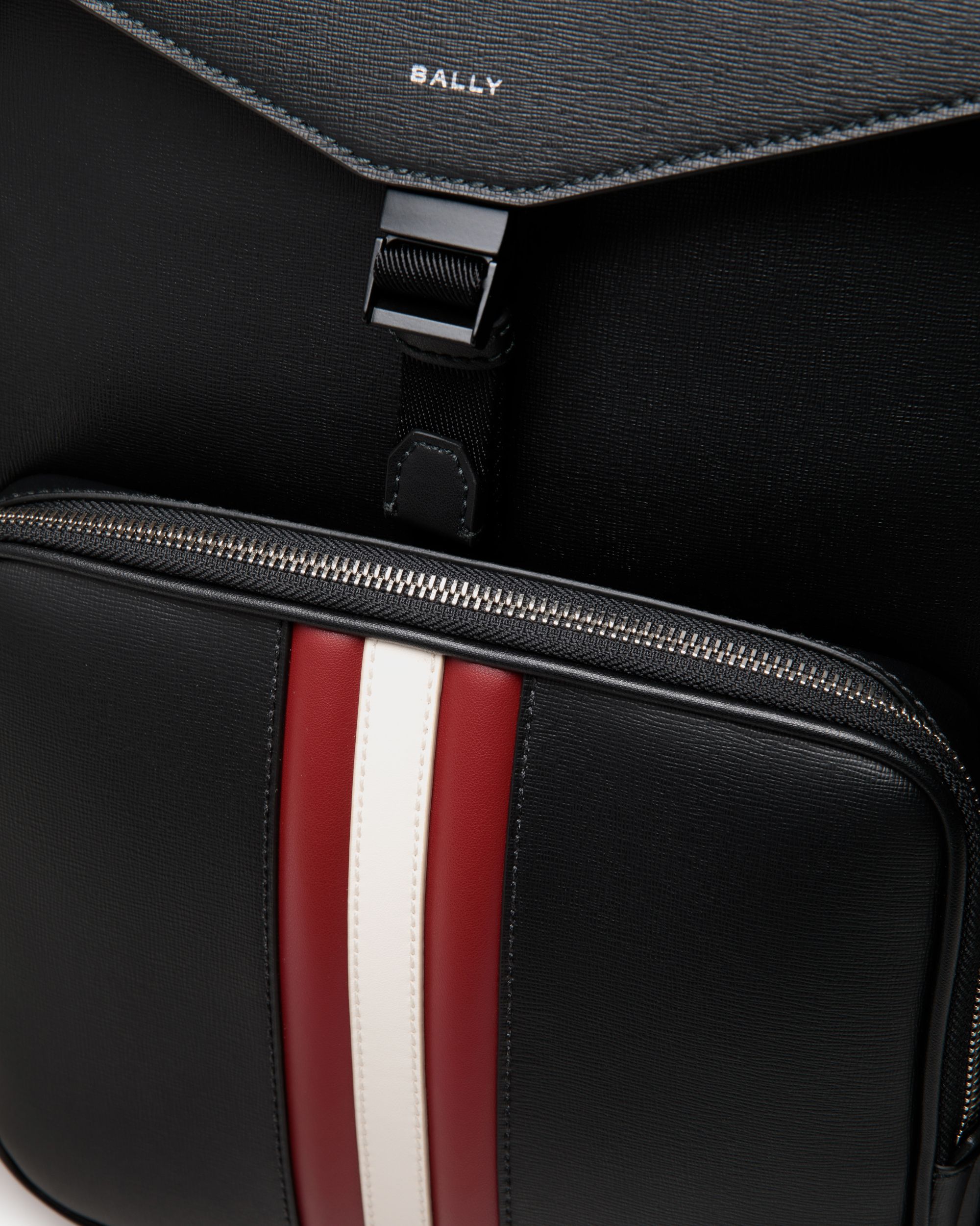Mochila Mythos De Piel Reciclada Negra - Hombre - Bally - 06