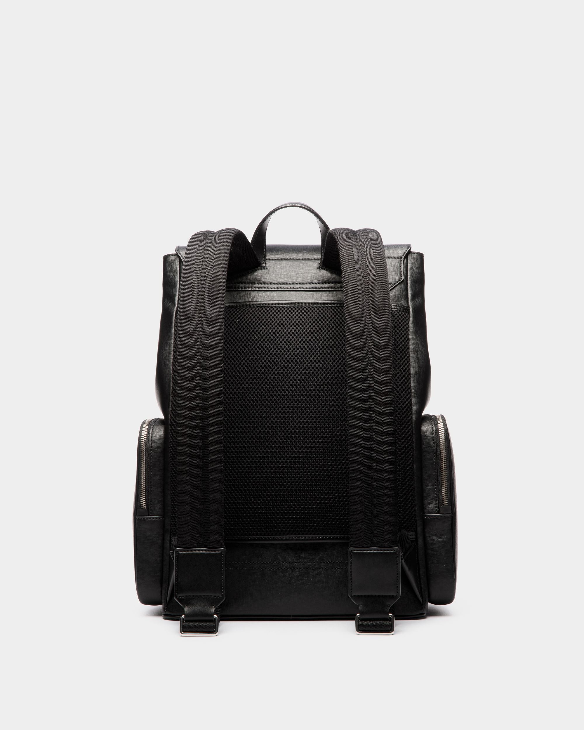Mochila Mythos De Piel Reciclada Negra - Hombre - Bally - 02