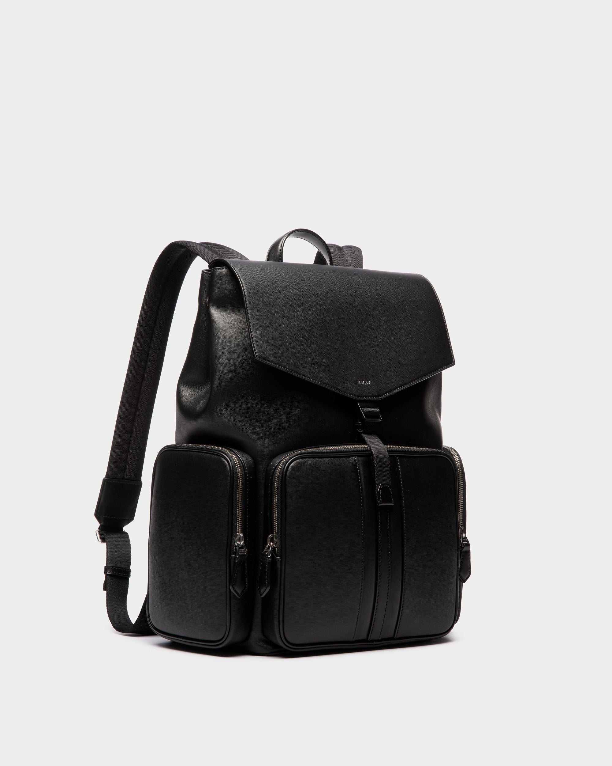 Mochila Mythos De Piel Reciclada Negra - Hombre - Bally - 03