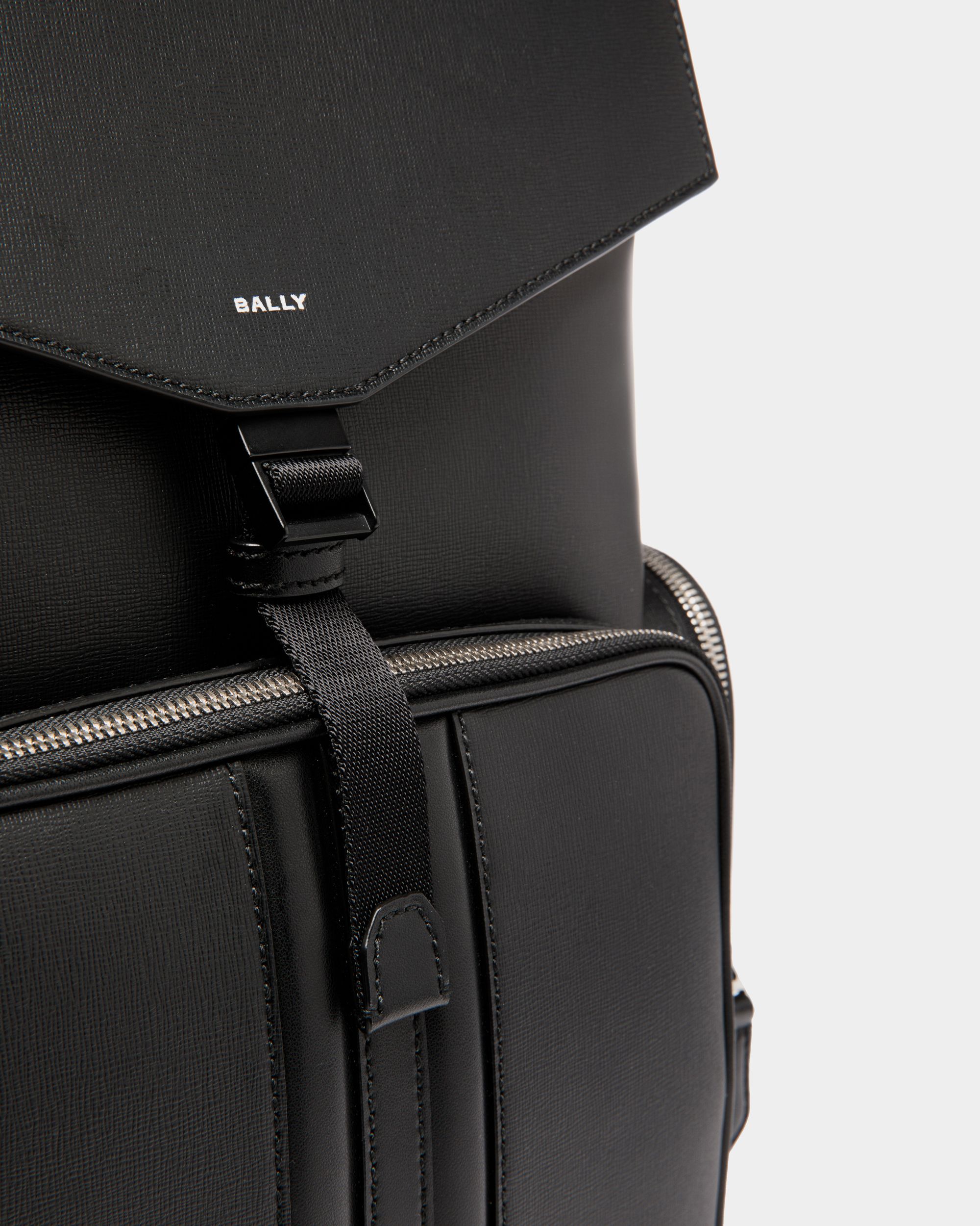 Mochila Mythos De Piel Reciclada Negra - Hombre - Bally - 04