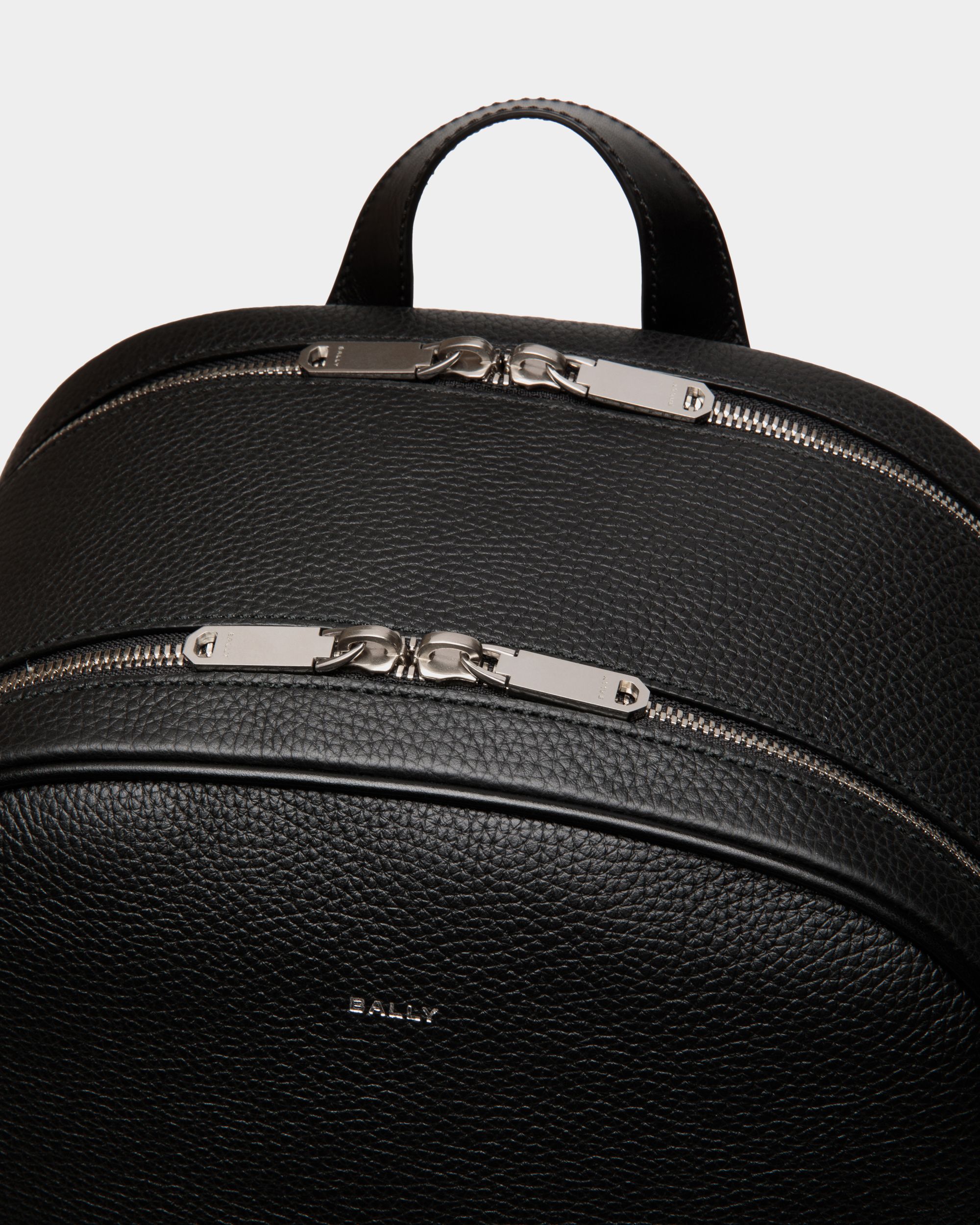 Oeden Backpack In Black Leather - Men's - Bally - 05