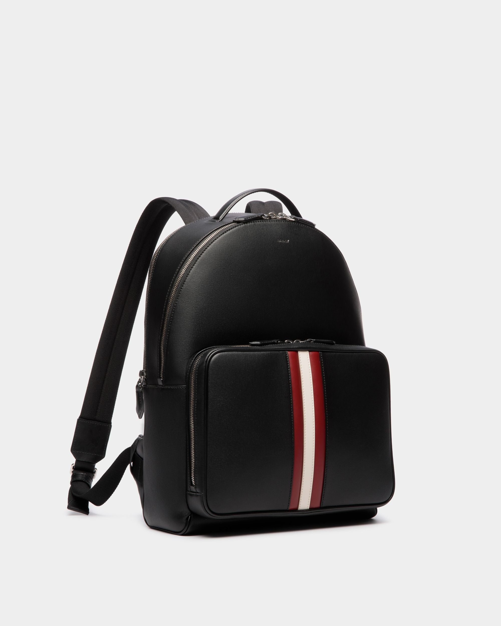 Mochila Mythos De Piel Reciclada Negra - Hombre - Bally - 04