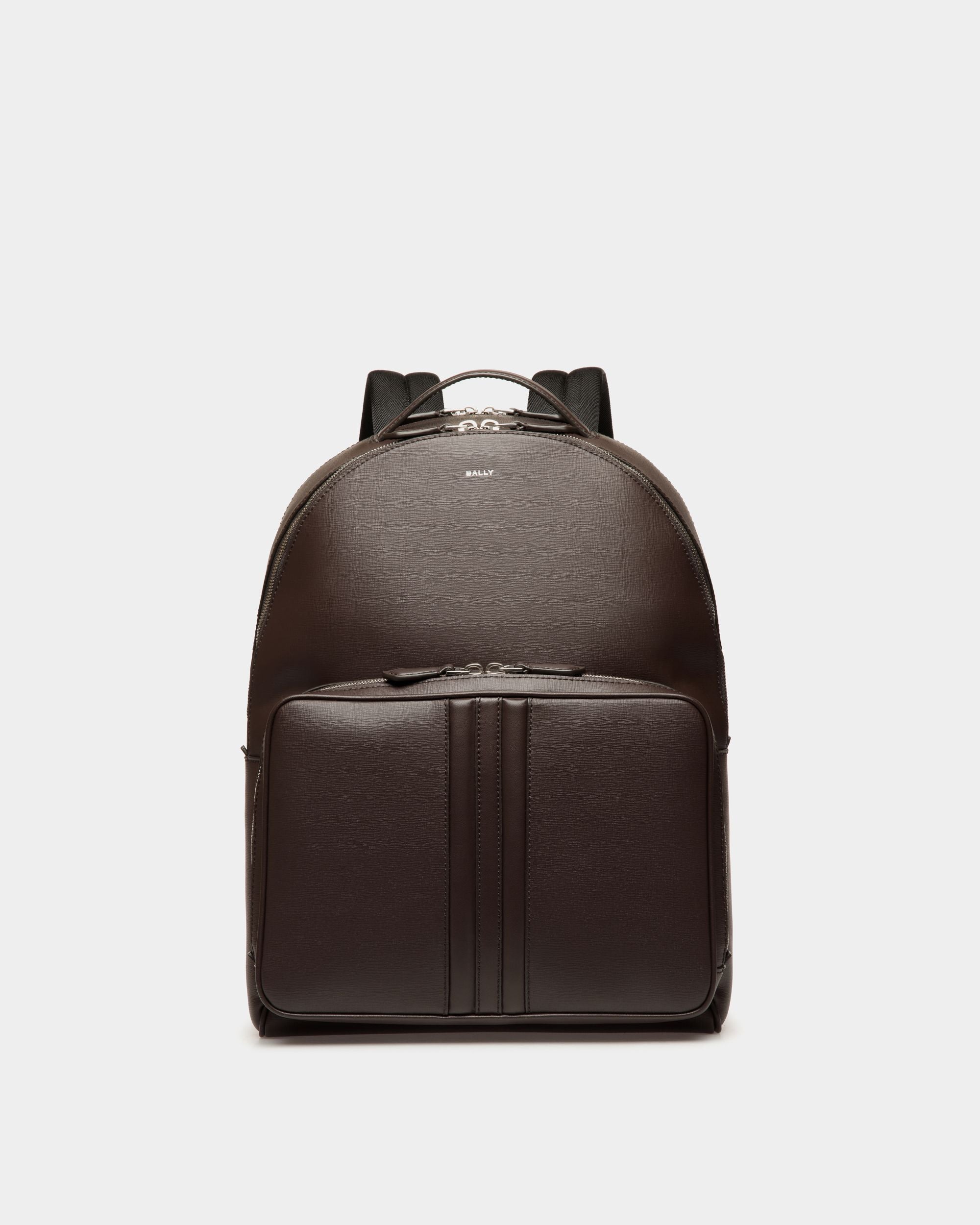 Mochila Mythos De Piel Reciclada Ébano - Hombre - Bally - 01