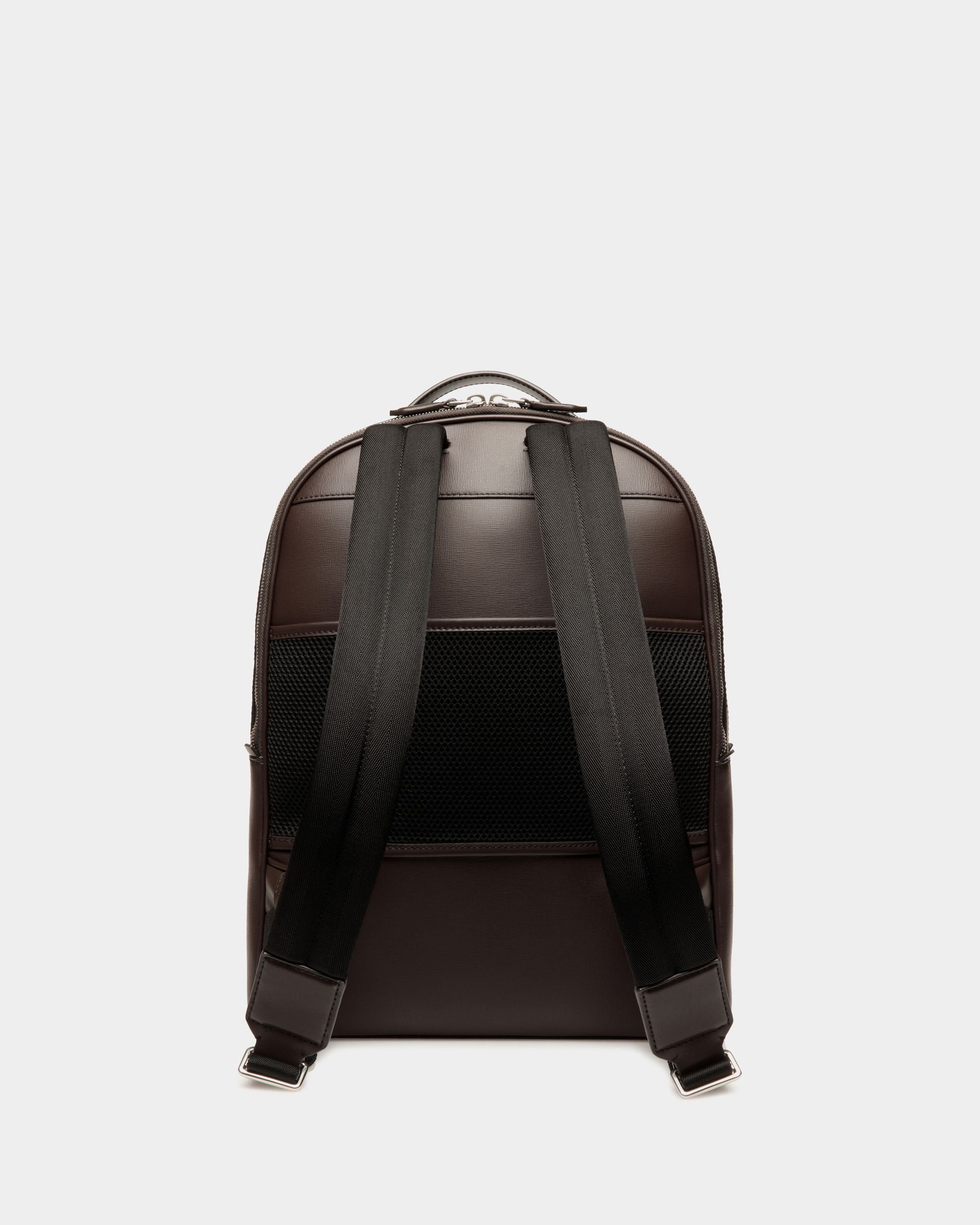 Mochila Mythos De Piel Reciclada Ébano - Hombre - Bally - 03