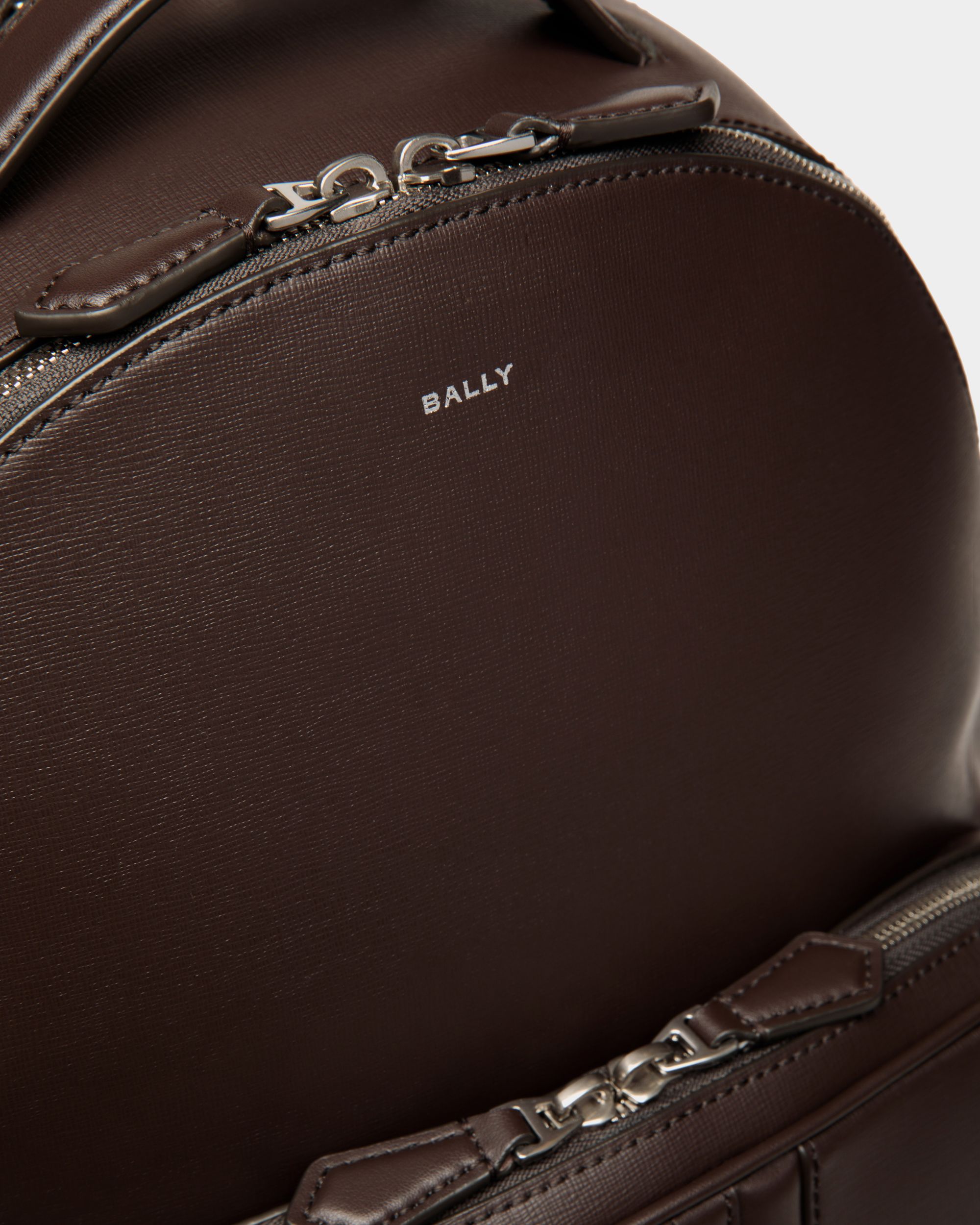 Mochila Mythos De Piel Reciclada Ébano - Hombre - Bally - 06