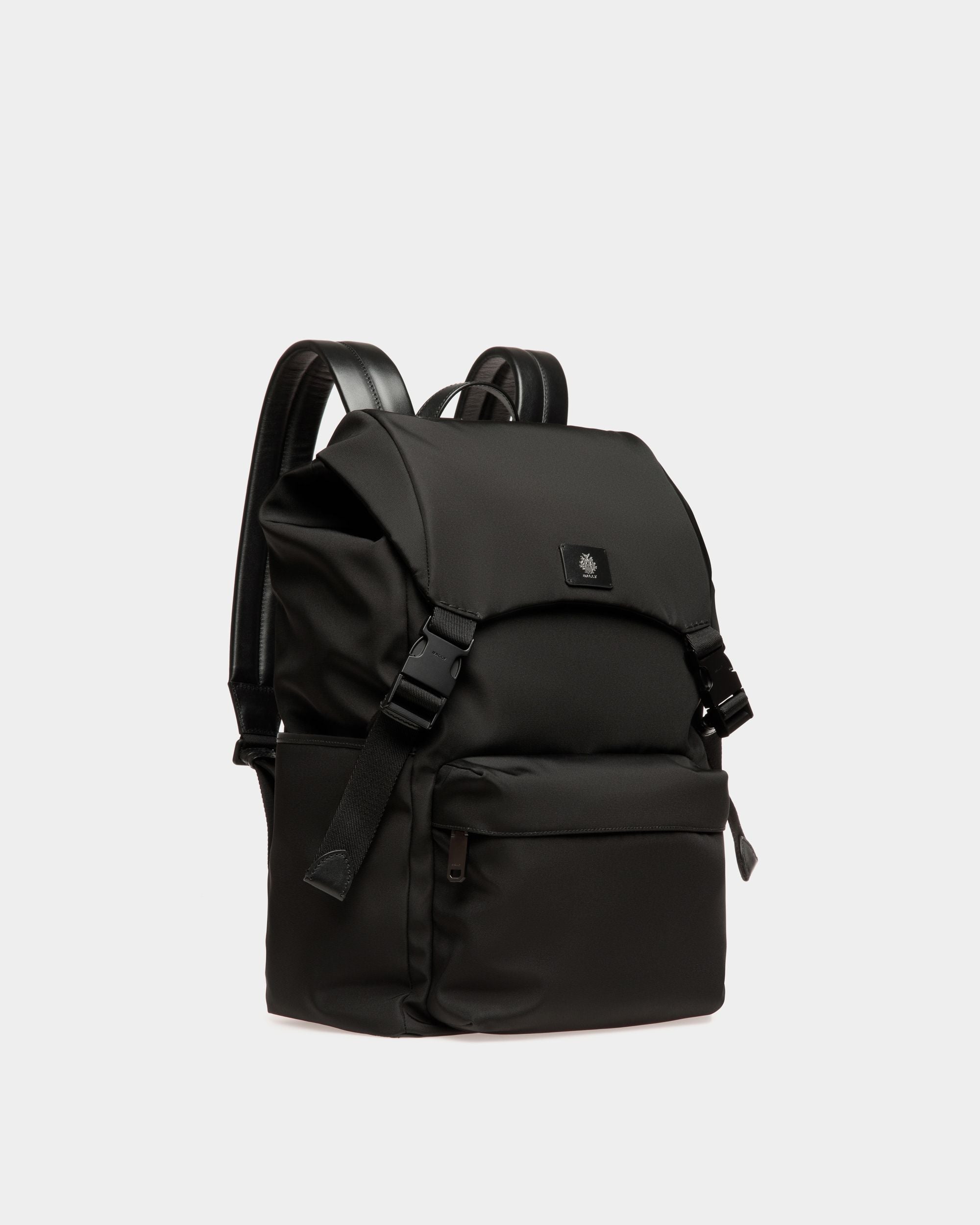 Adrien Brody Travel Collection Backpack In Black Nylon - Men's - Bally - 03