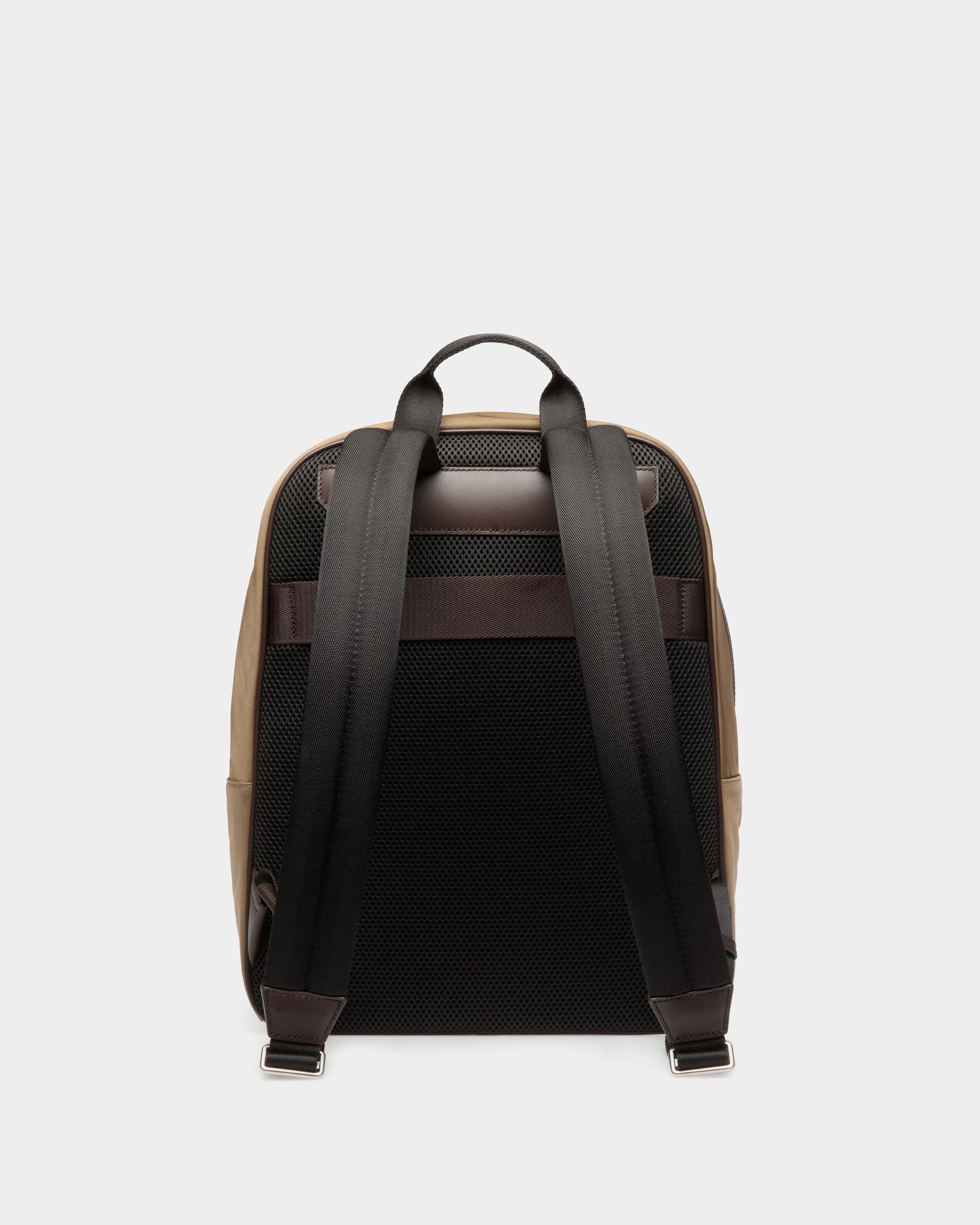 Code Backpack in Camel Nylon - Men's - Bally - 02