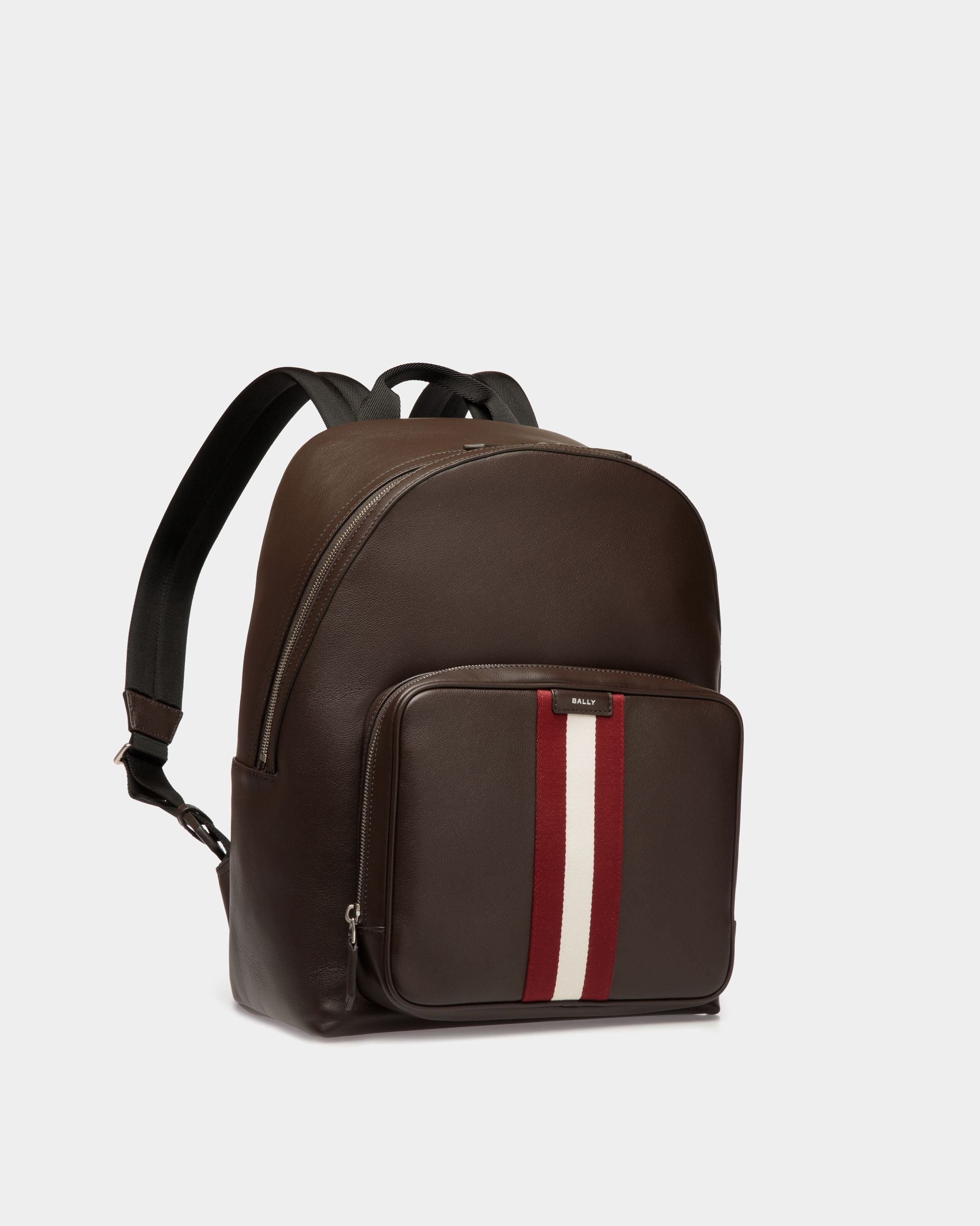 Mochila Code De Piel Ébano - Hombre - Bally - 04
