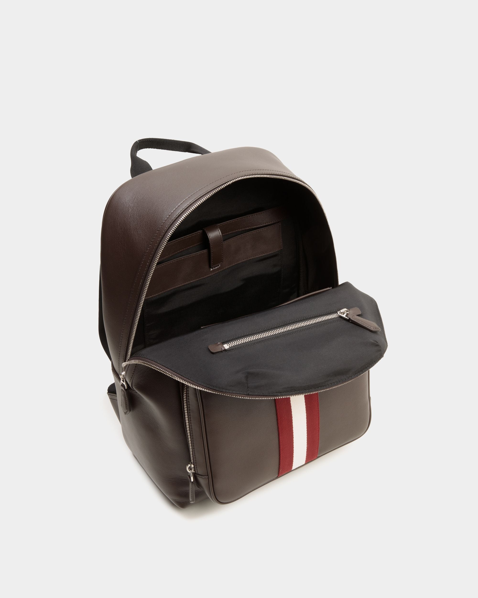 Mochila Code De Piel Ébano - Hombre - Bally - 05