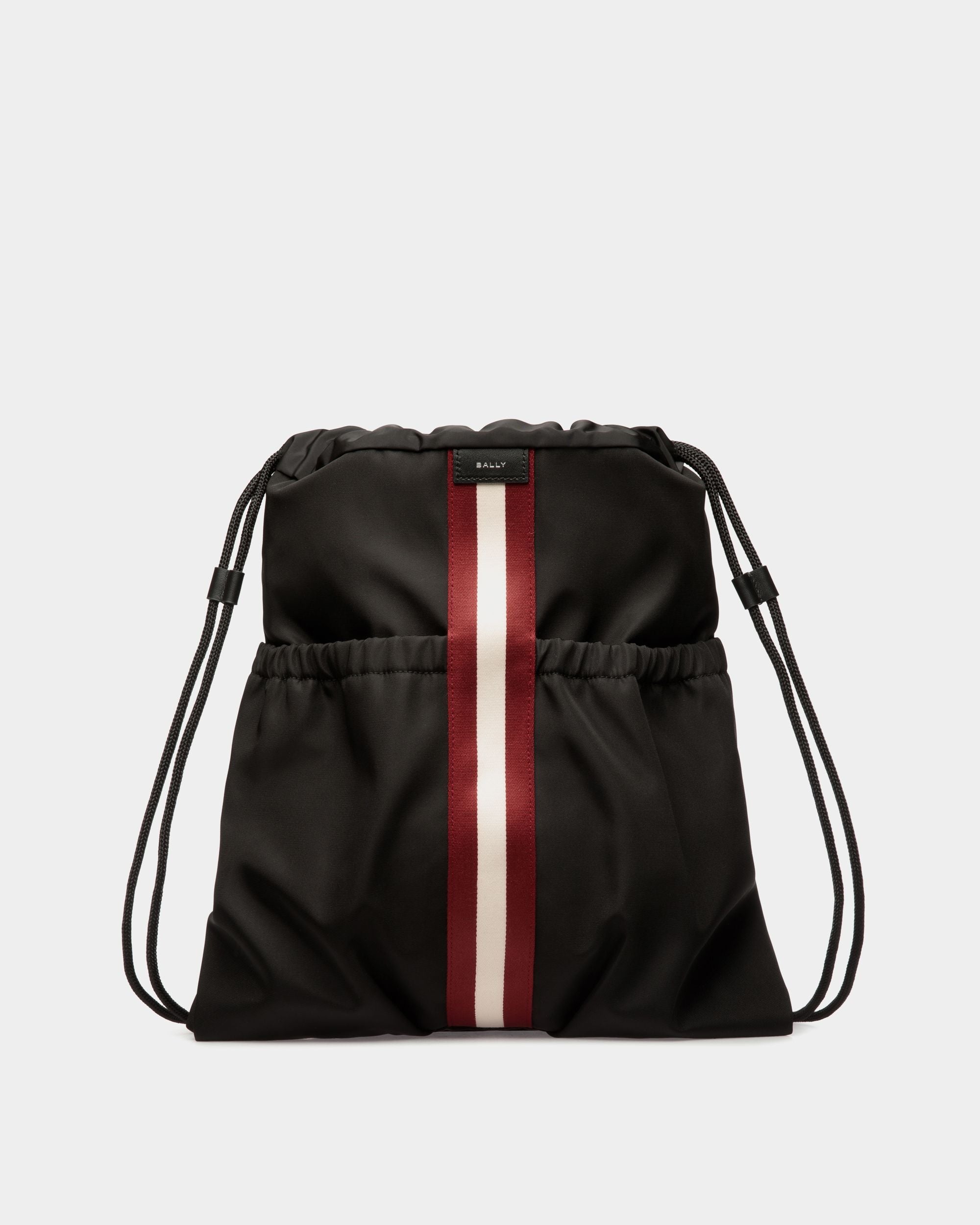 Code Backpack in Black Nylon - Hombre - Bally - 01