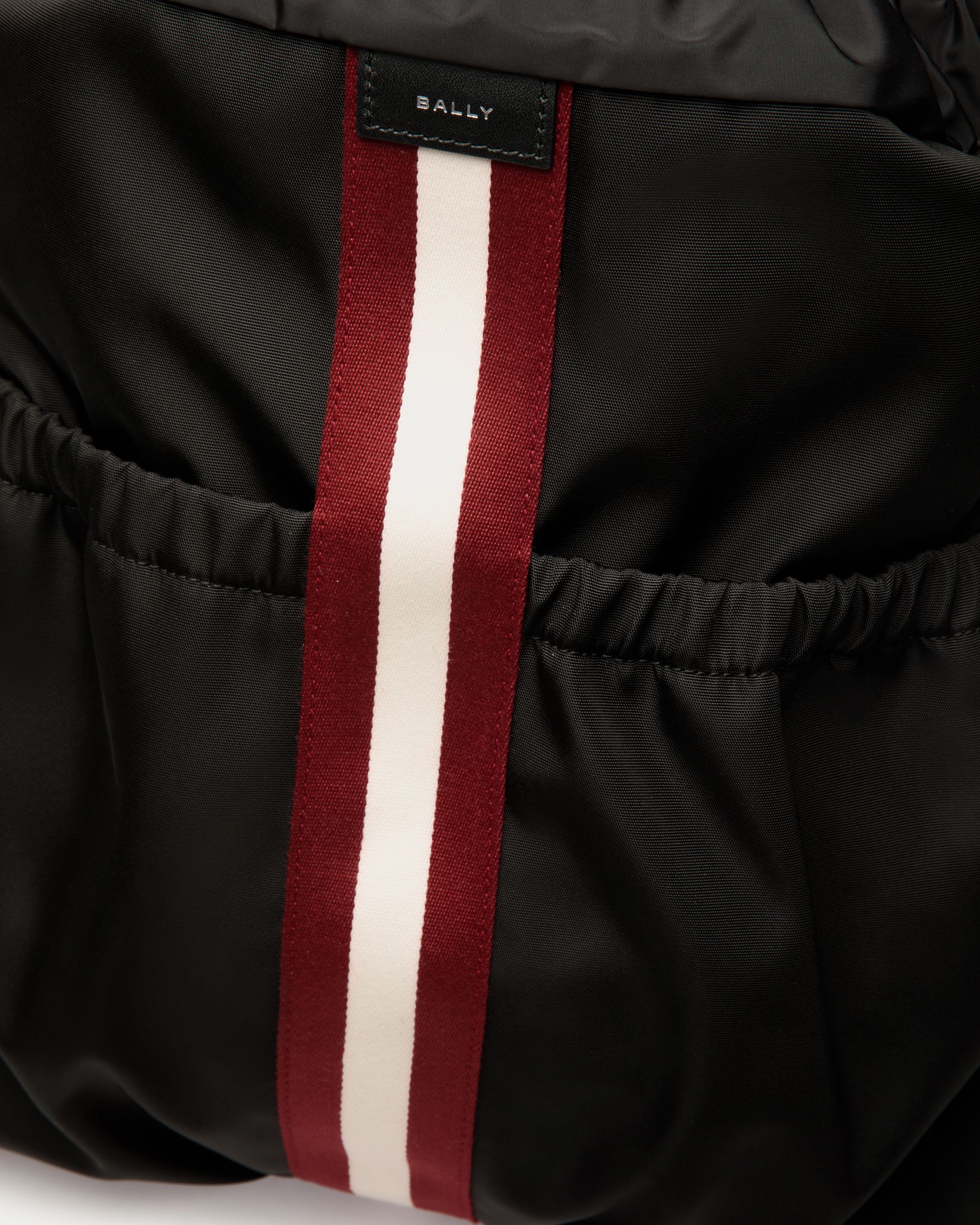 Code Backpack in Black Nylon - Hombre - Bally - 05
