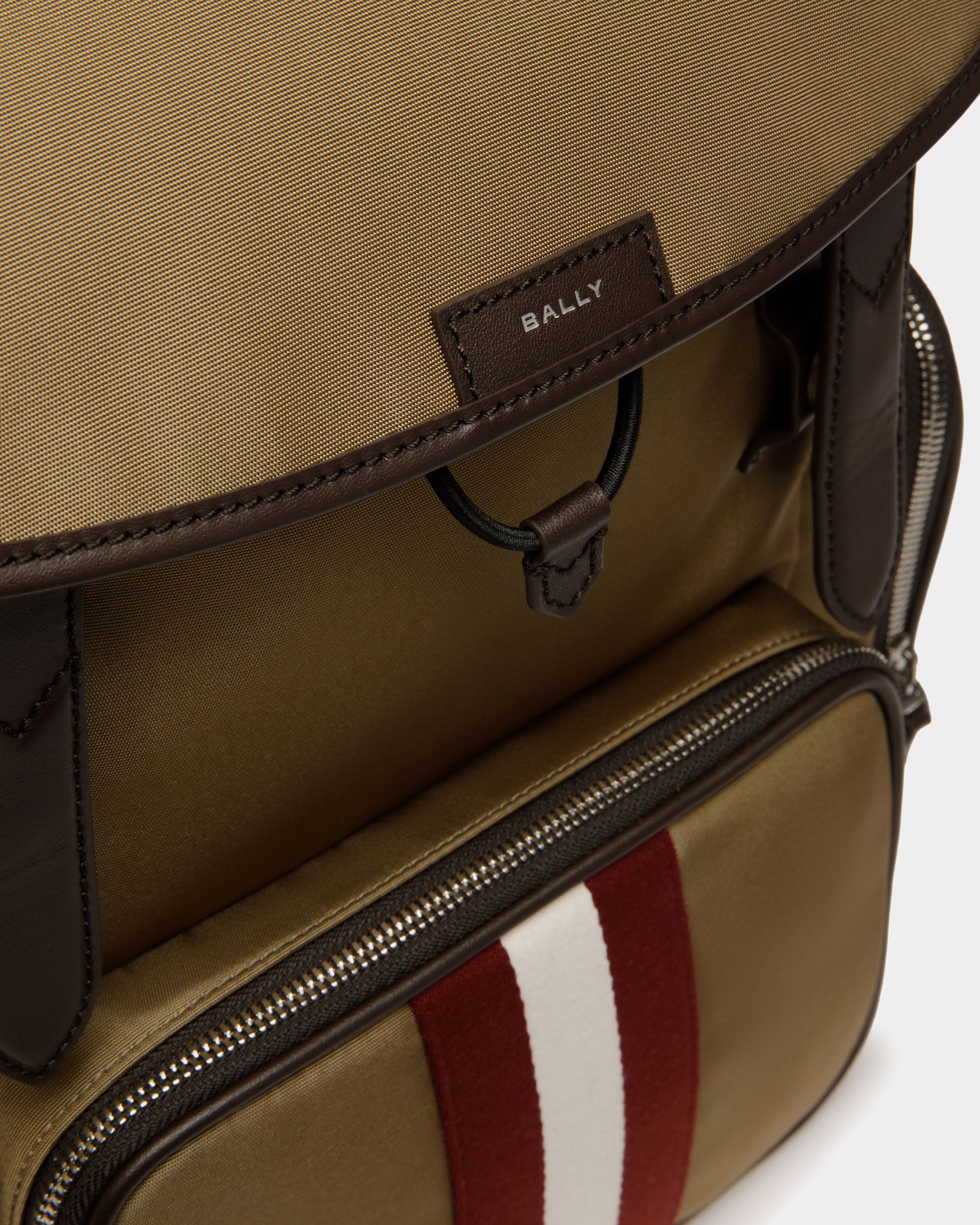 Mochila Code De Nailon Camel - Hombre - Bally - 05