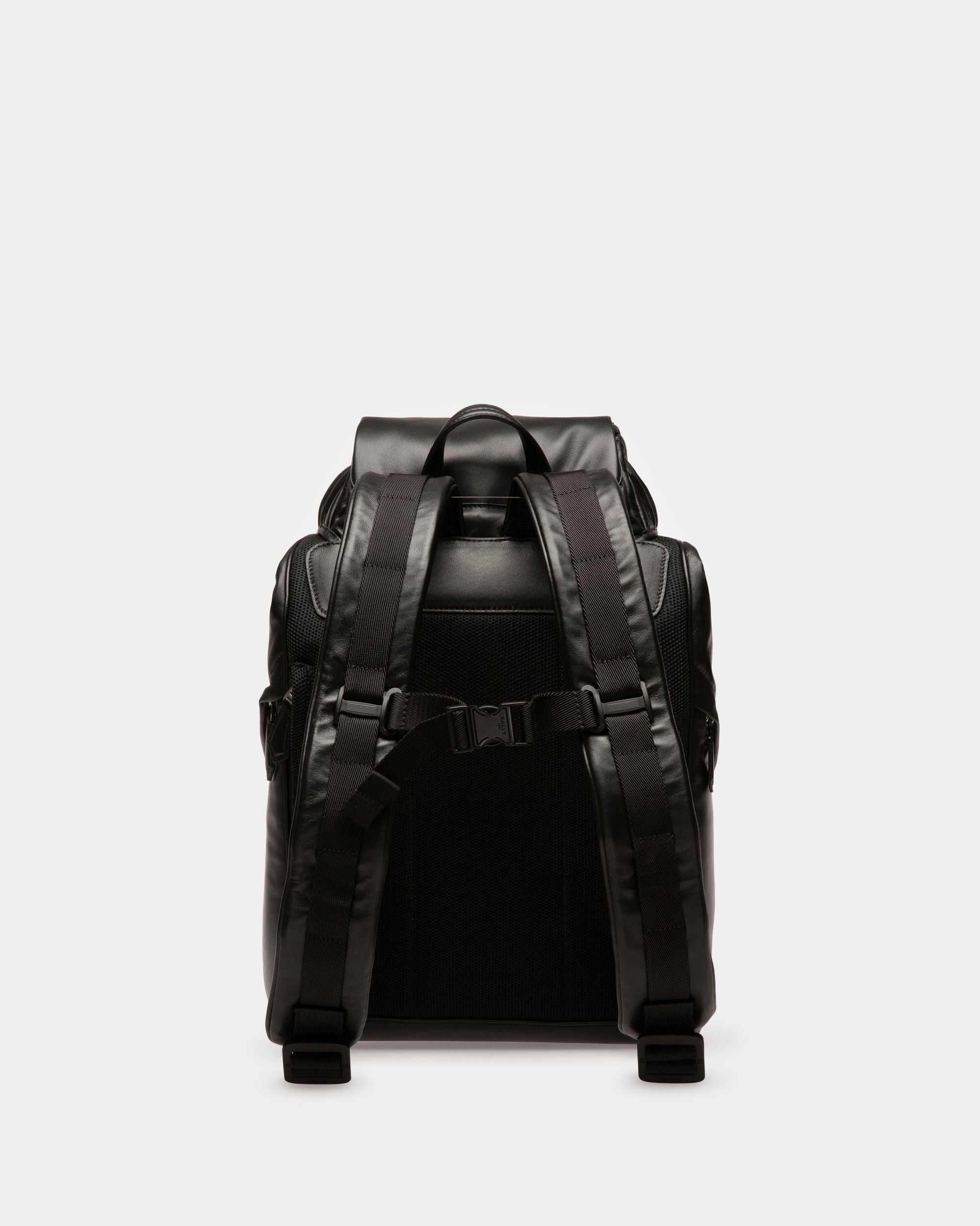 Athor Leather Backpack In Black - Men's - Bally - 03