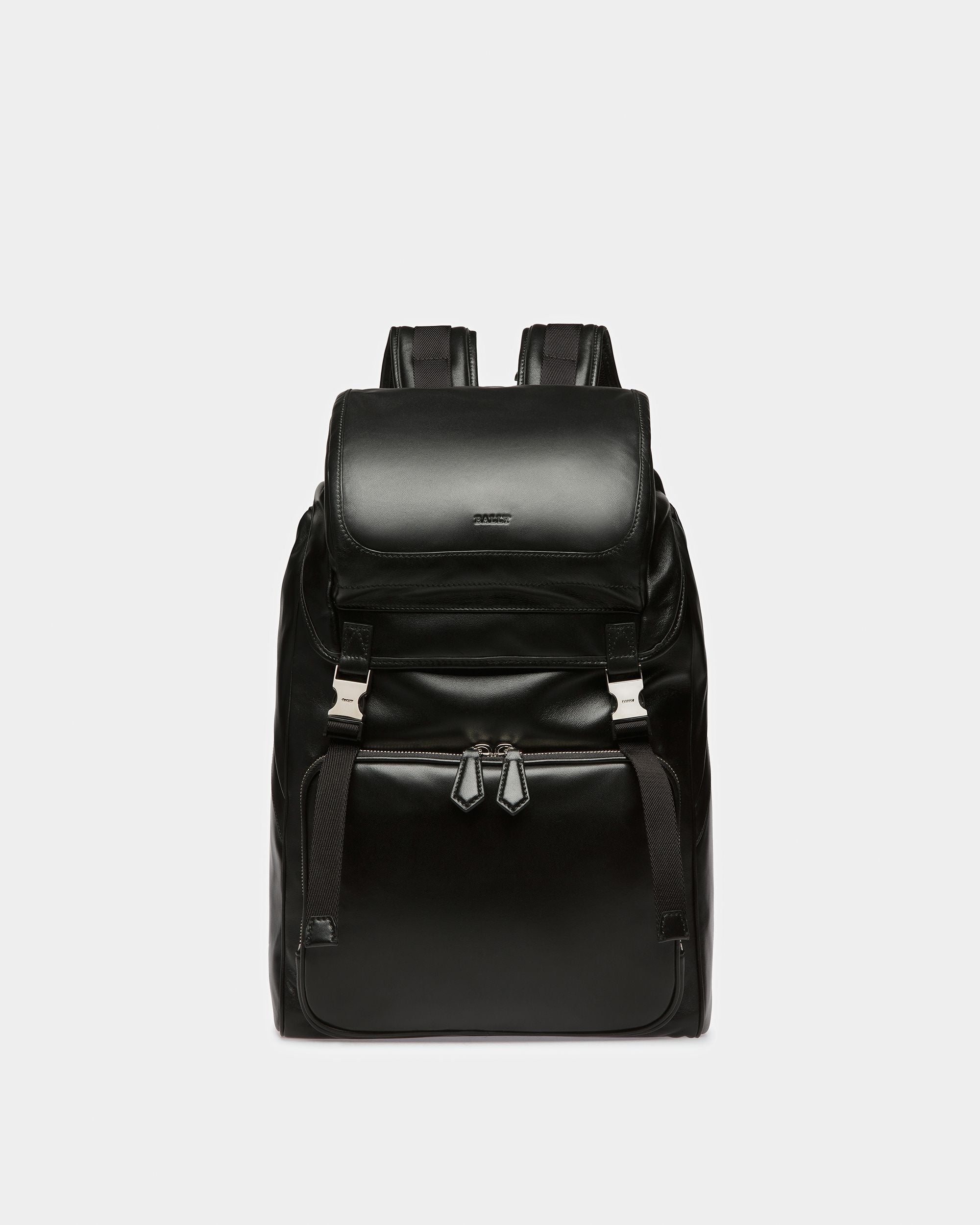 Athor Mochila De Piel En Negro - Hombre - Bally - 01