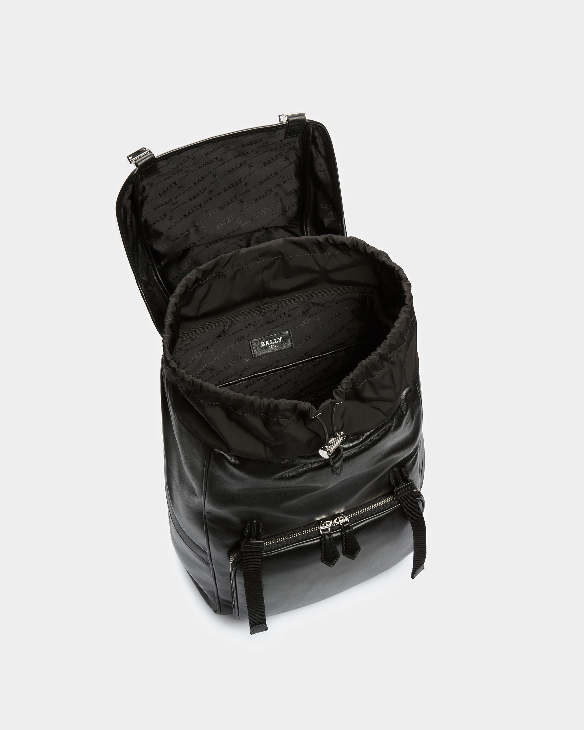 Athor Mochila De Piel En Negro - Hombre - Bally - 04
