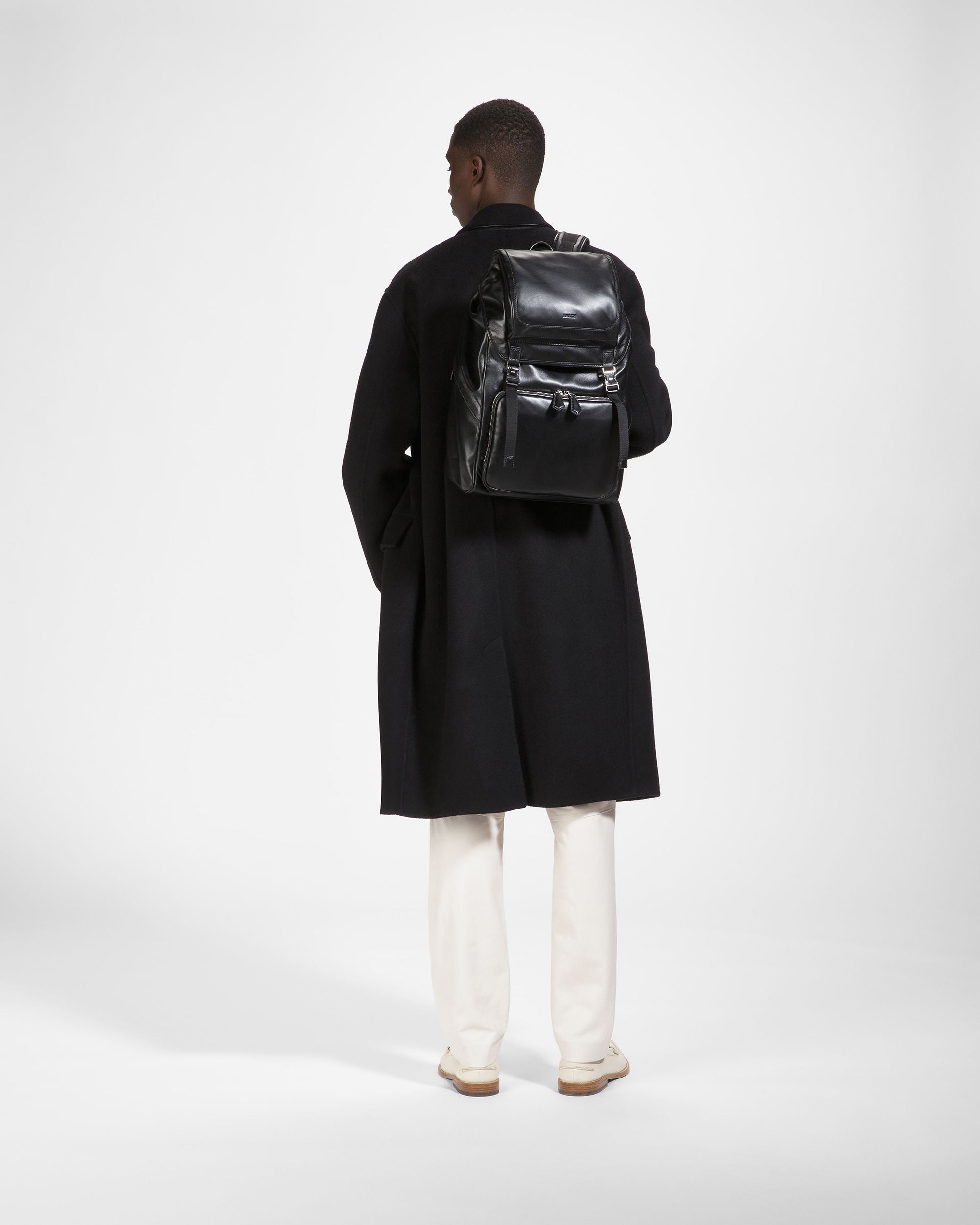 Athor Mochila De Piel En Negro - Hombre - Bally - 06