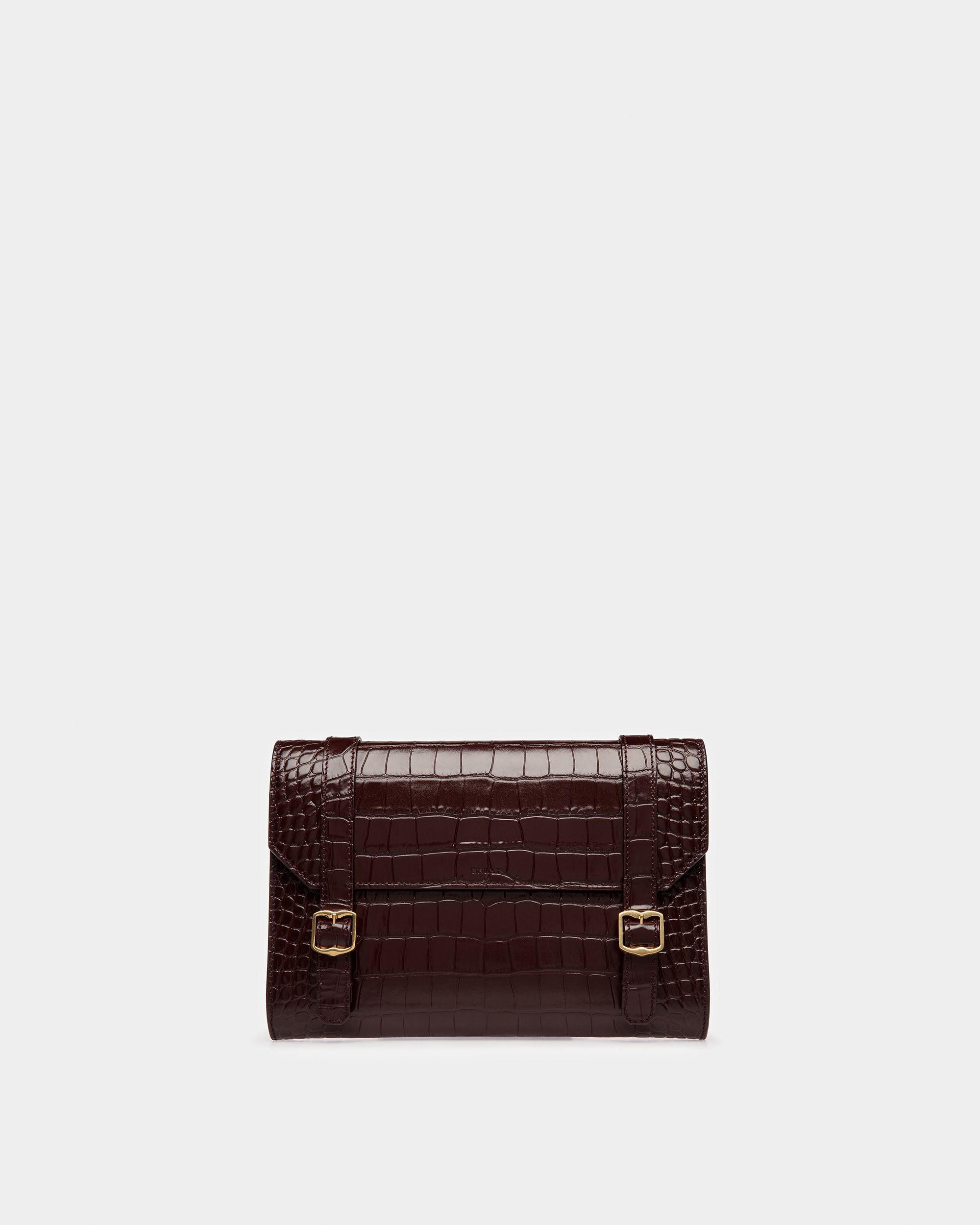 Oxford Clutch In Crocodile Embossed - Men's - Bally - 01