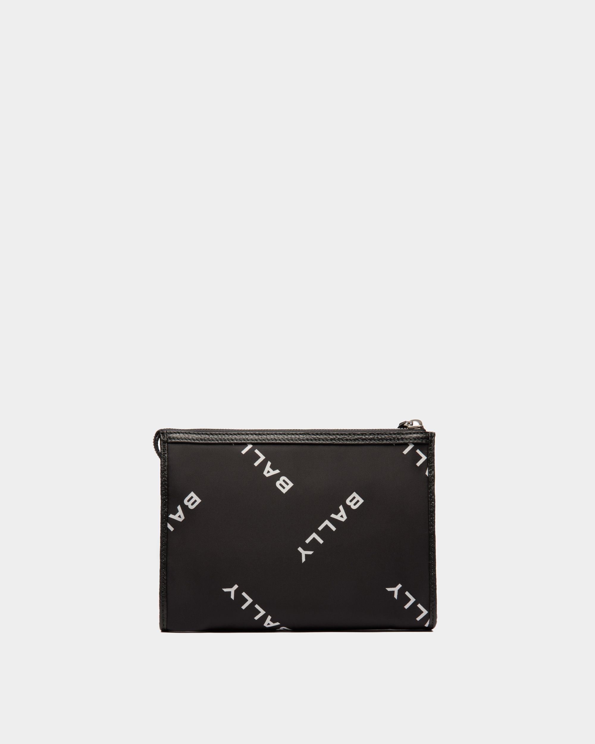 Code Pouch in Black Nylon - Men's - Bally - 02