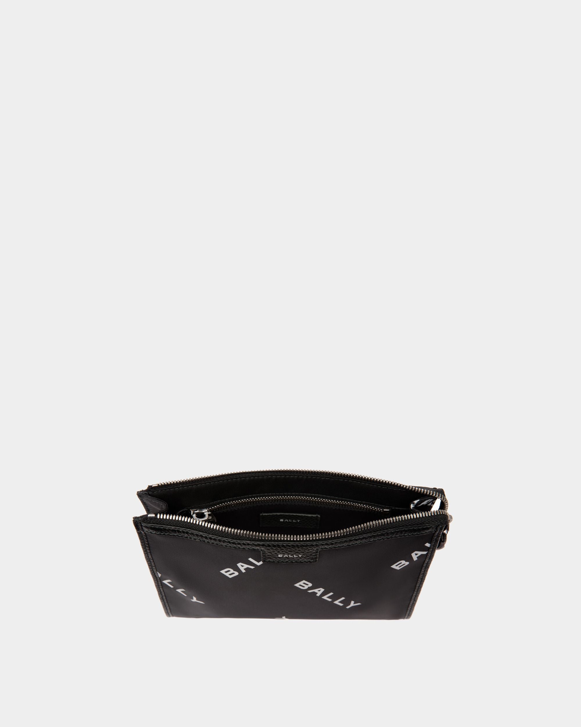 Code Pouch in Black Nylon - Men's - Bally - 04