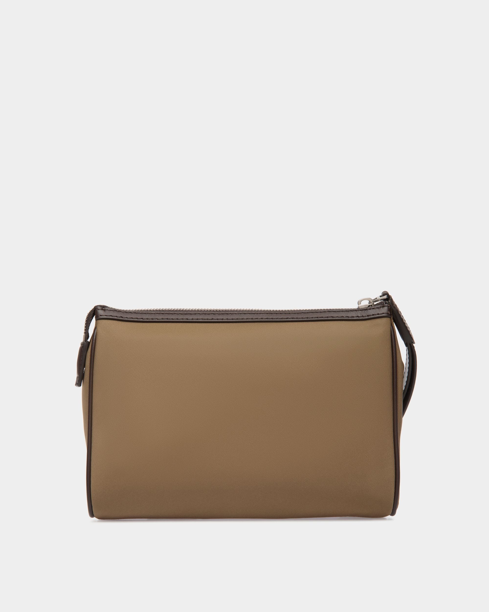 Code Pouch in Camel Nylon - Men's - Bally - 02