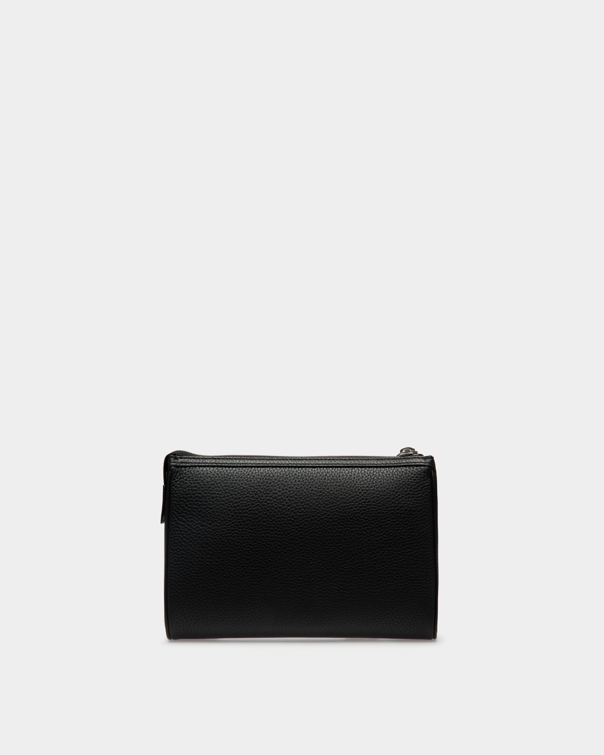 Pouch Code De Piel Granulada En Negro - Hombre - Bally - 03