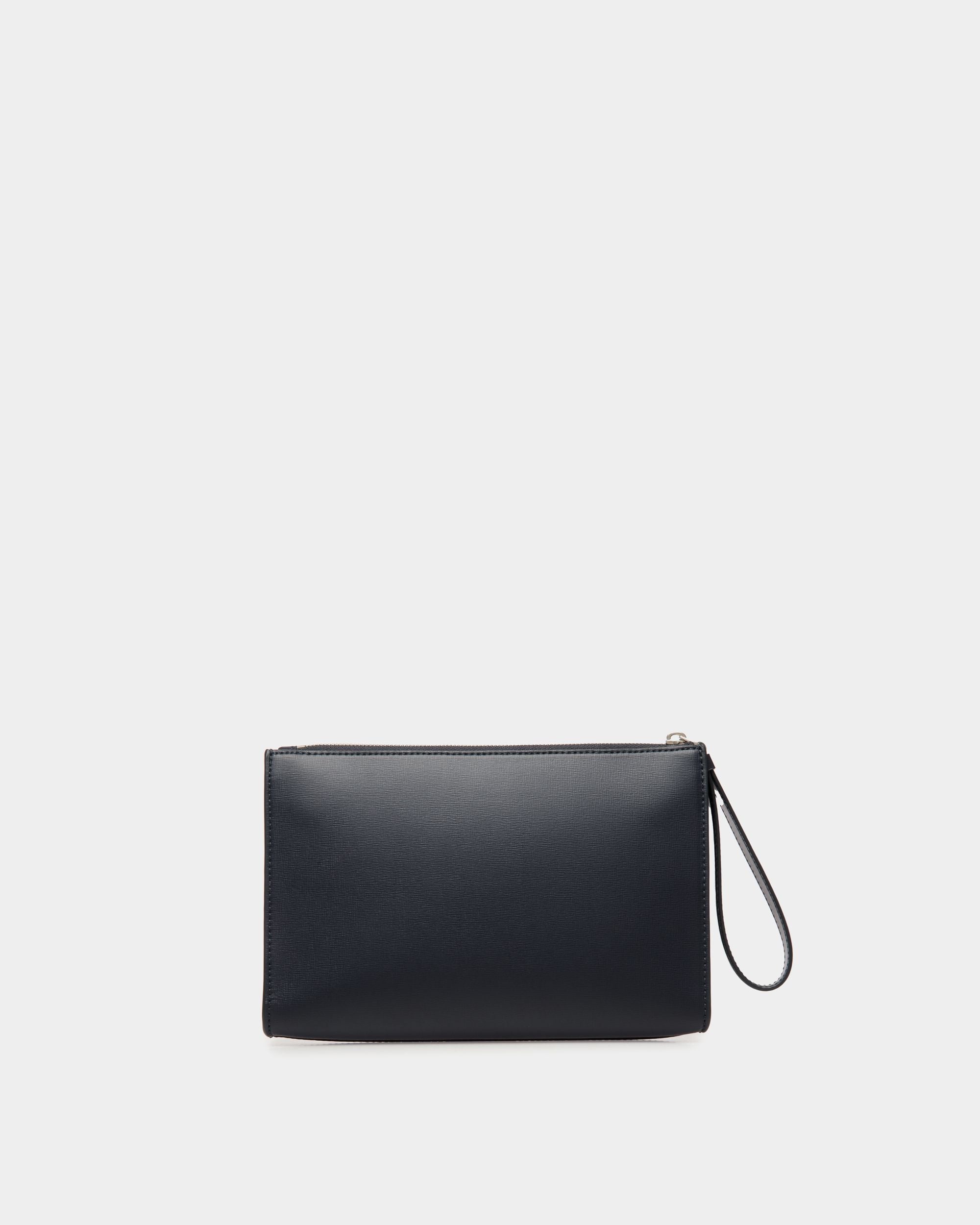 Pochette Mythos De Piel Reciclada Navy Blue - Hombre - Bally - 02
