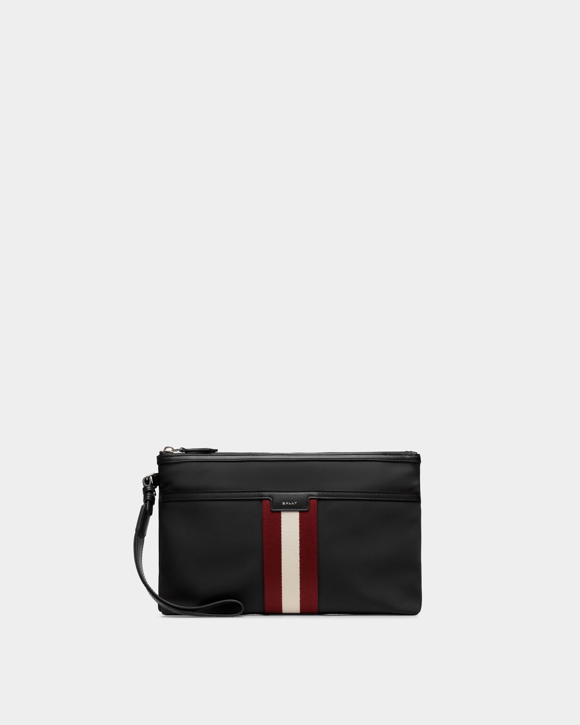 Bolso De Mano Code De Nailon Negro - Hombre - Bally - 01