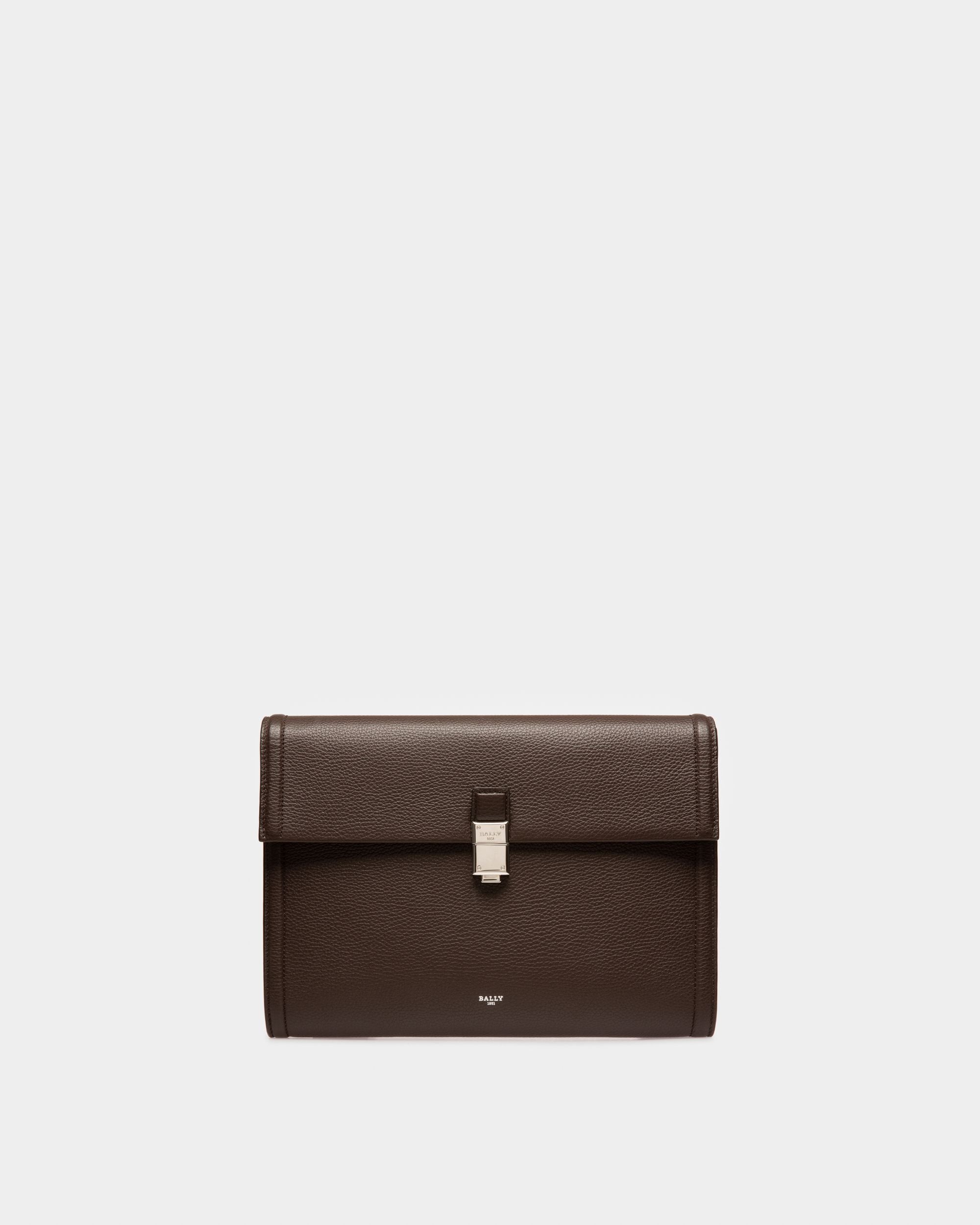 Soryan Cartera Para Hombre En Cuero De Color Marrón Ébano - Hombre - Bally - 01